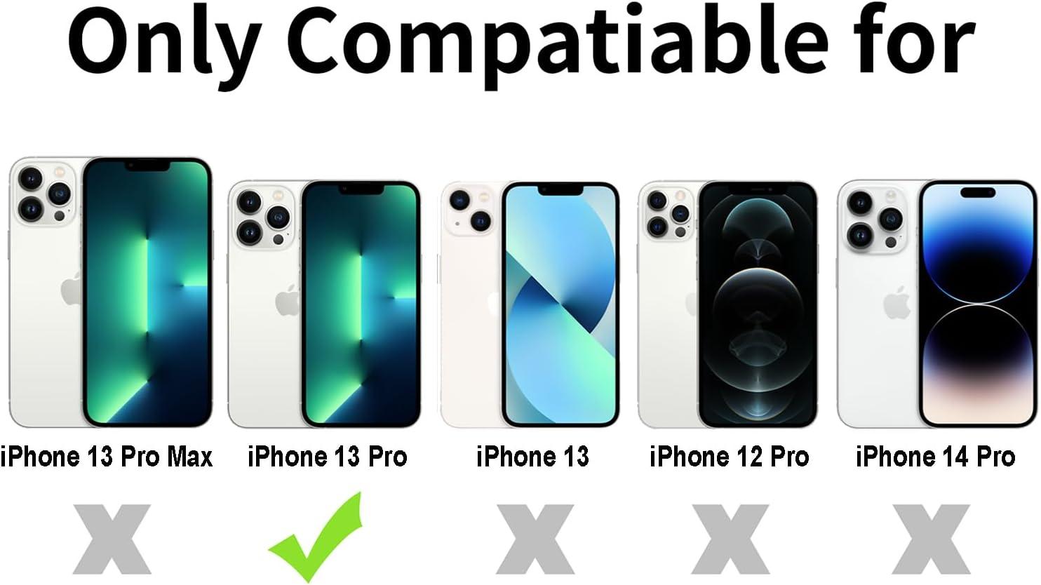 imageTENOC Phone Case Compatible with iPhone 13 amp iPhone 14 Black Case AntiFingerprint Protective Bumper Matte Cover for 61 InchClear AntiYellowing