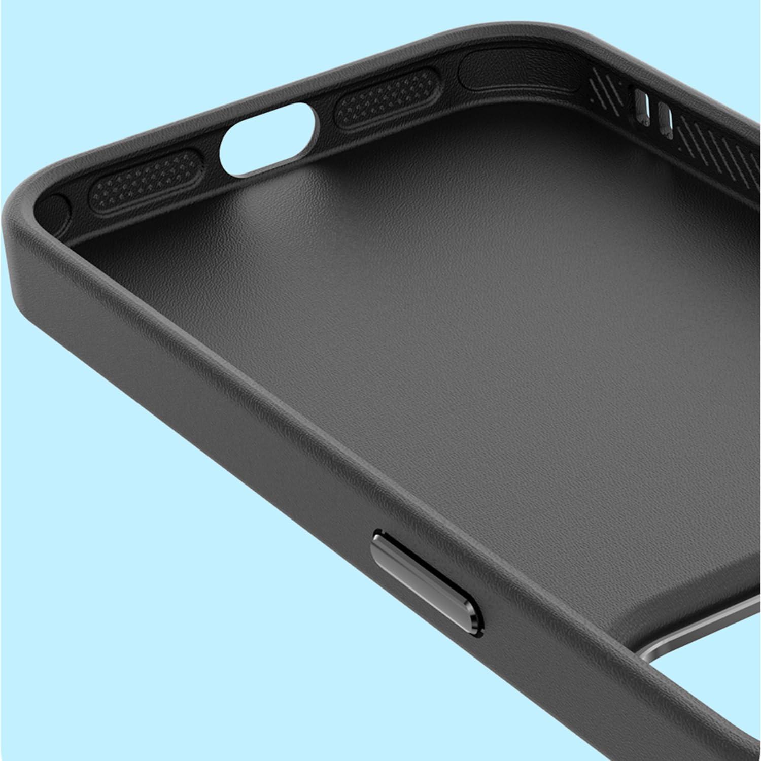 imageTENOC Phone Case Compatible with iPhone 13 amp iPhone 14 Clear Case Shockproof Protective Bumper Slim Cover for 61 InchBlack