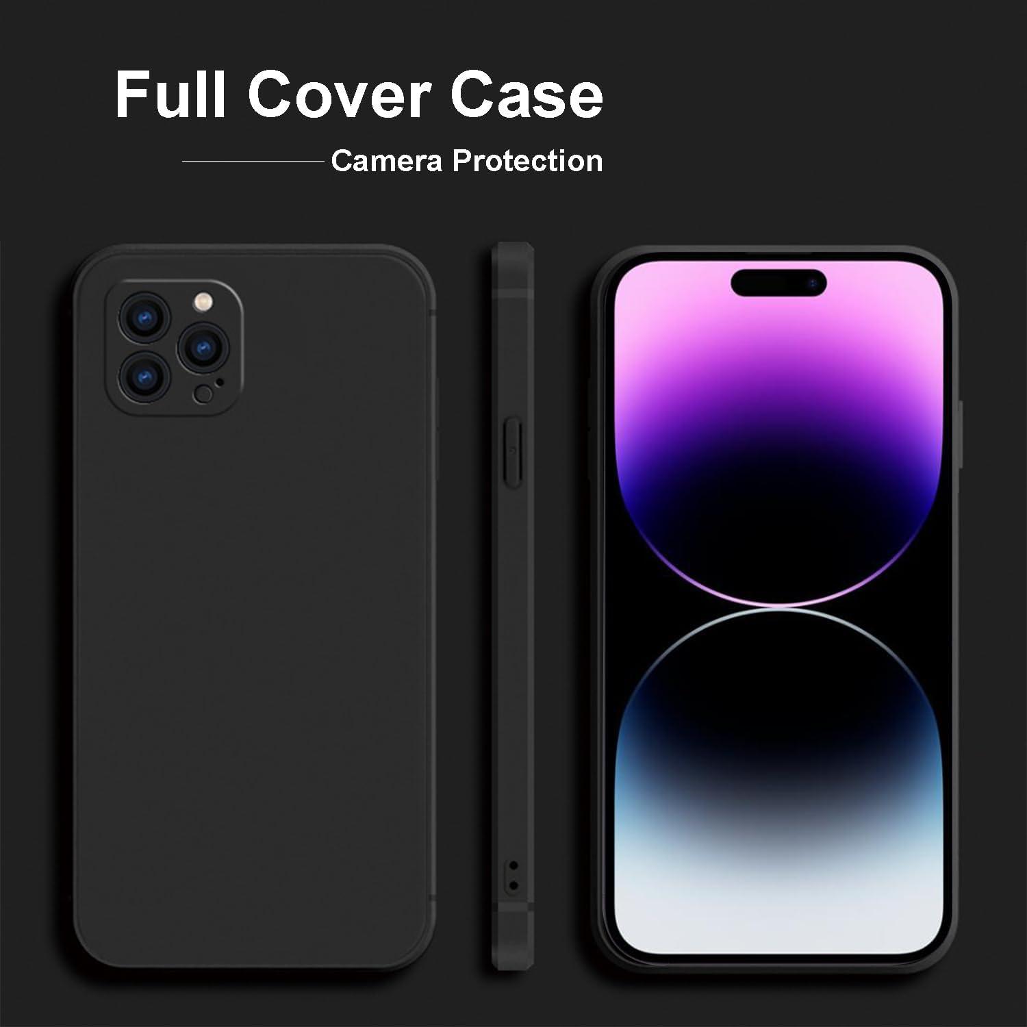 imageTENOC Phone Case Compatible with iPhone 13 amp iPhone 14 Clear Case Shockproof Protective Bumper Slim Cover for 61 InchBlack