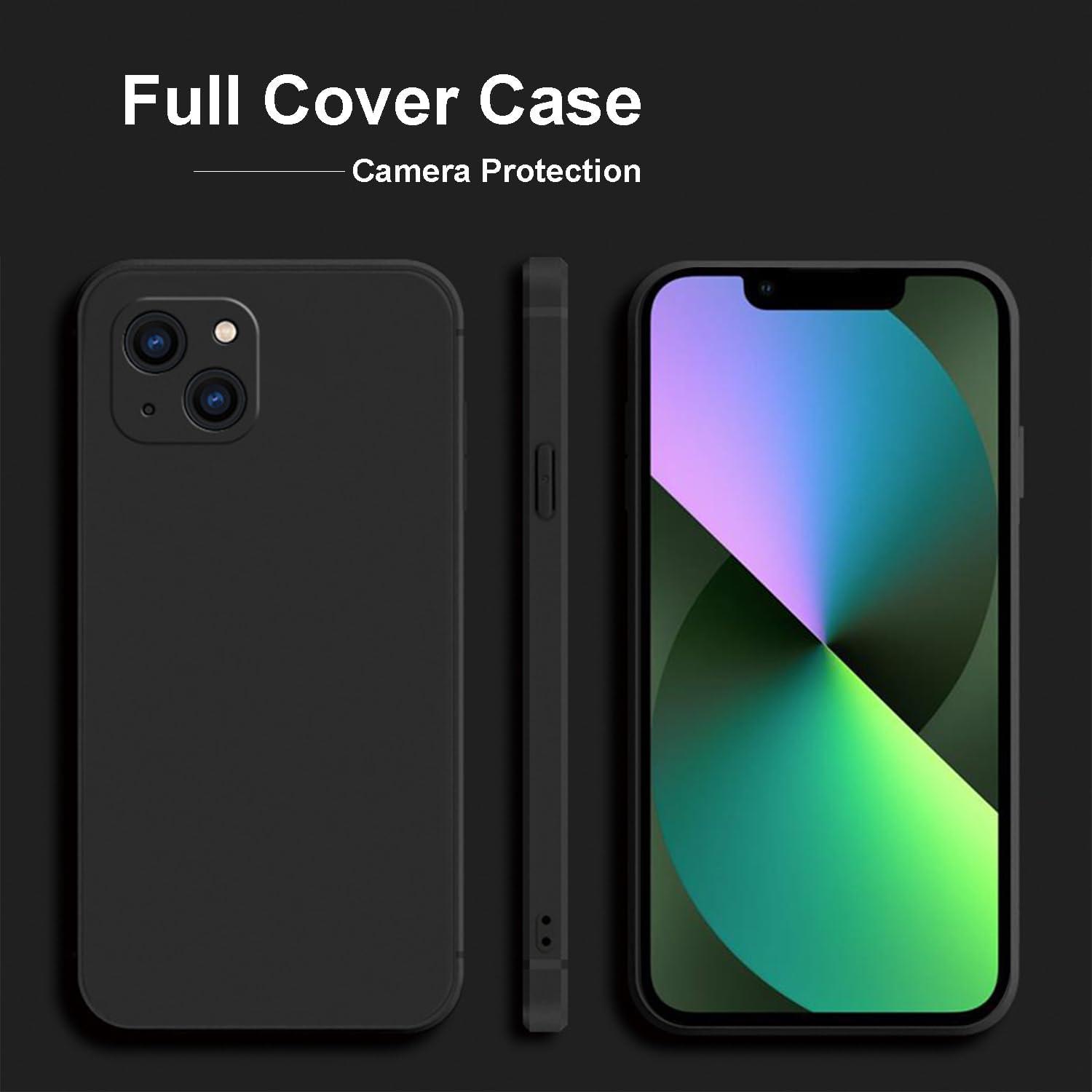 imageTENOC Phone Case Compatible with iPhone 13 amp iPhone 14 Clear Case Shockproof Protective Bumper Slim Cover for 61 InchBlack