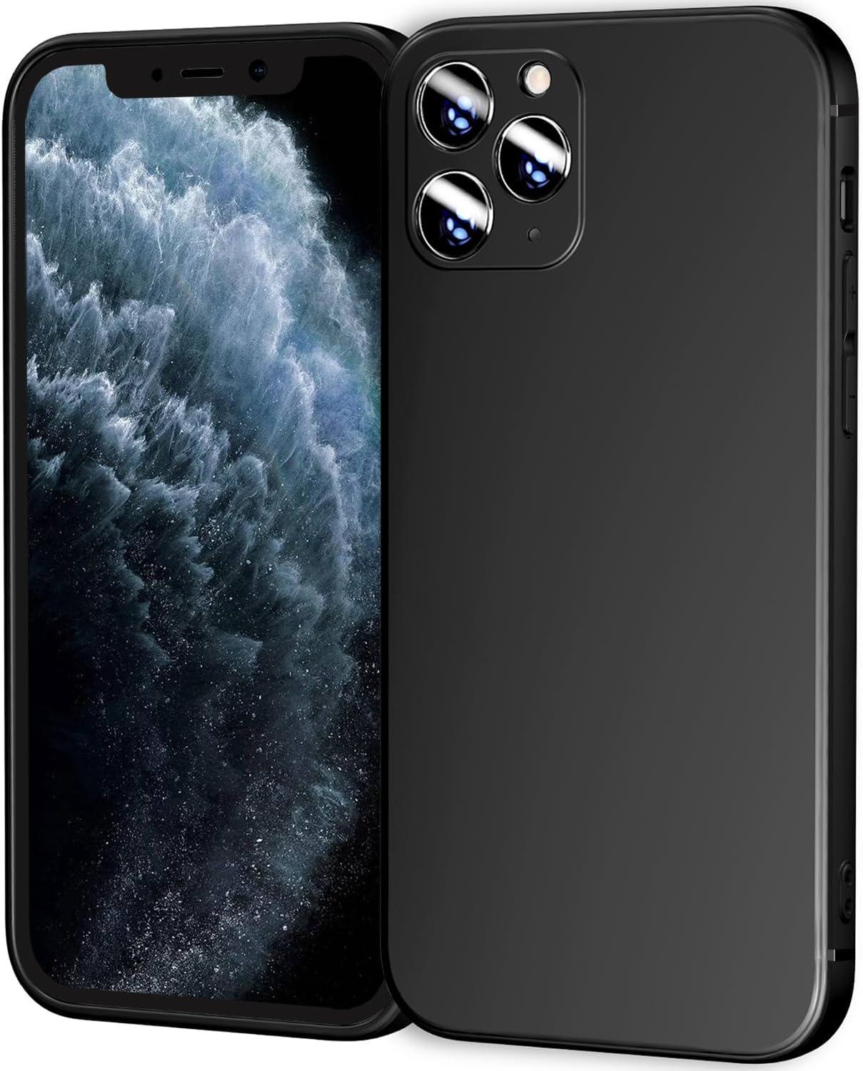 imageTENOC Phone Case Compatible with iPhone 13 amp iPhone 14 Clear Case Shockproof Protective Bumper Slim Cover for 61 InchBlack