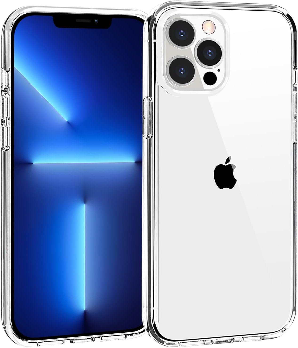 imageTENOC Phone Case Compatible with iPhone 13 amp iPhone 14 Clear Case Shockproof Protective Bumper Slim Cover for 61 InchClear