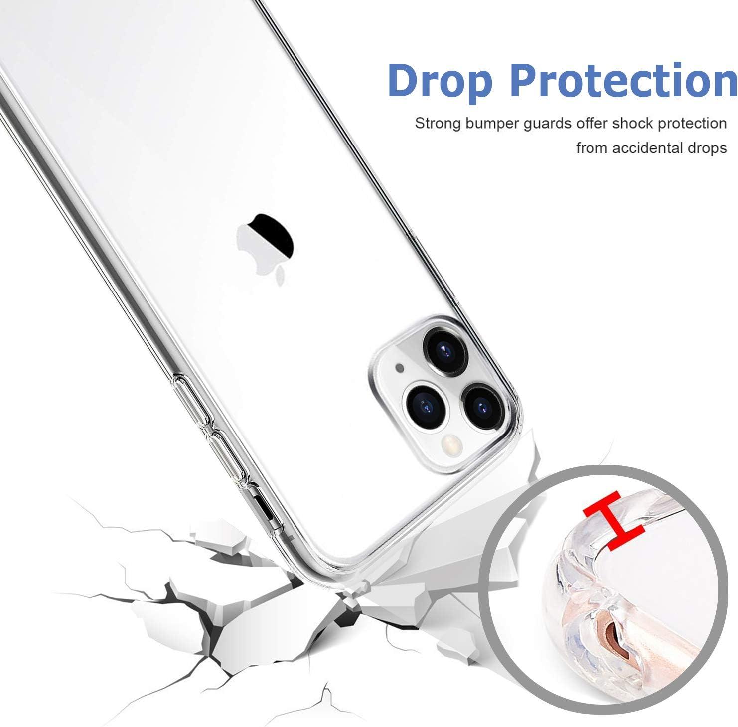 imageTENOC Phone Case Compatible with iPhone 13 amp iPhone 14 Clear Case Shockproof Protective Bumper Slim Cover for 61 InchClear