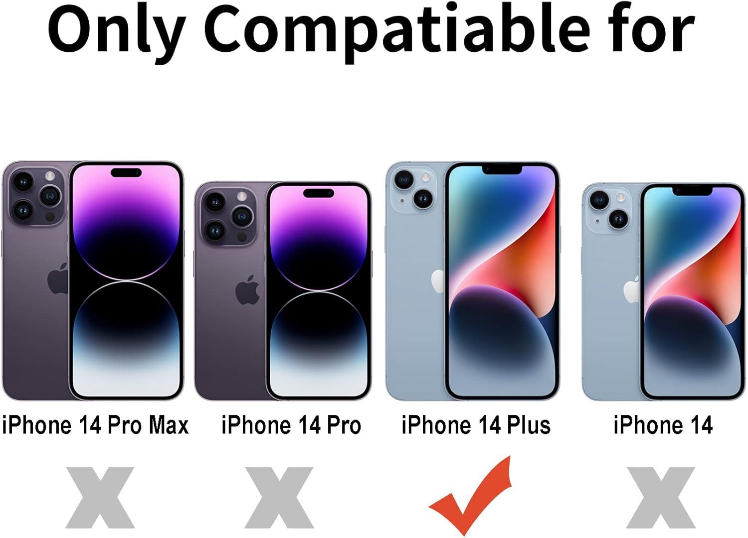 imageTENOC Phone Case Compatible with iPhone 13 amp iPhone 14 Clear Case Shockproof Protective Bumper Slim Cover for 61 InchClear