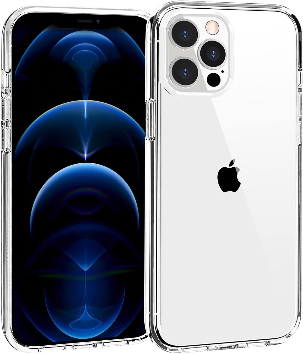 imageTENOC Phone Case Compatible with iPhone 13 amp iPhone 14 Clear Case Shockproof Protective Bumper Slim Cover for 61 InchClear