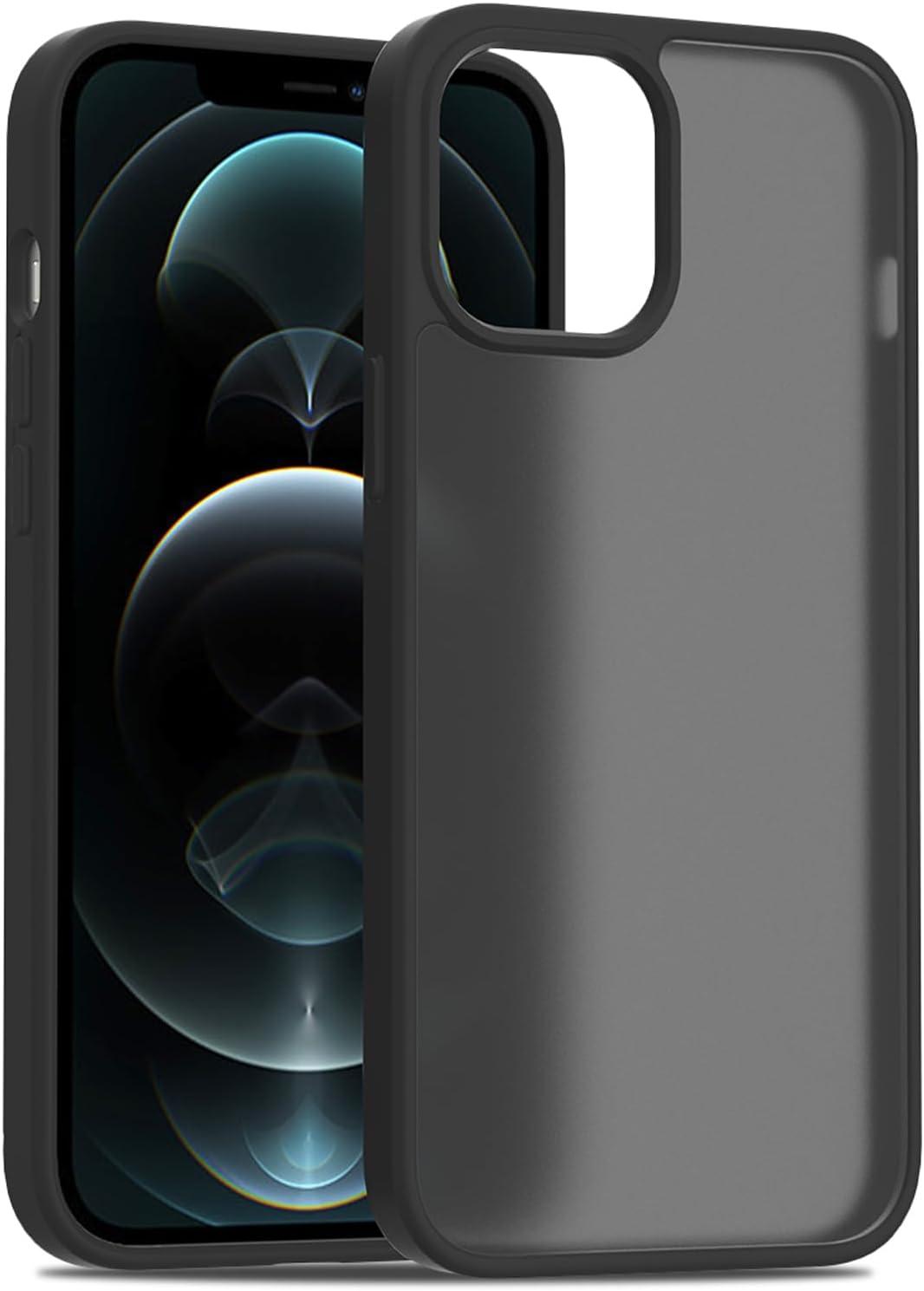 imageTENOC Phone Case Compatible with iPhone 13 amp iPhone 14 Clear Case Shockproof Protective Bumper Slim Cover for 61 InchTranslucent Black