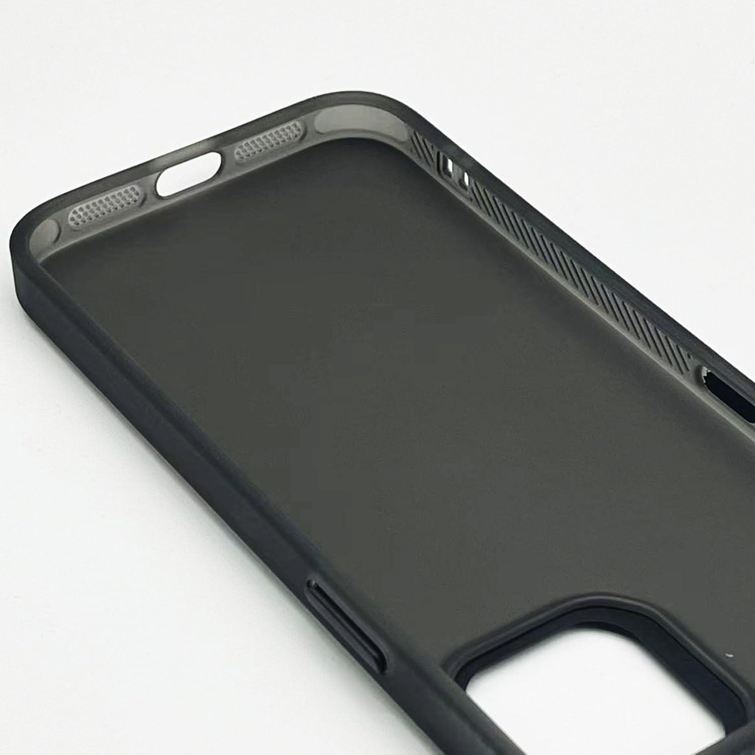 imageTENOC Phone Case Compatible with iPhone 13 amp iPhone 14 Clear Case Shockproof Protective Bumper Slim Cover for 61 InchTranslucent Black