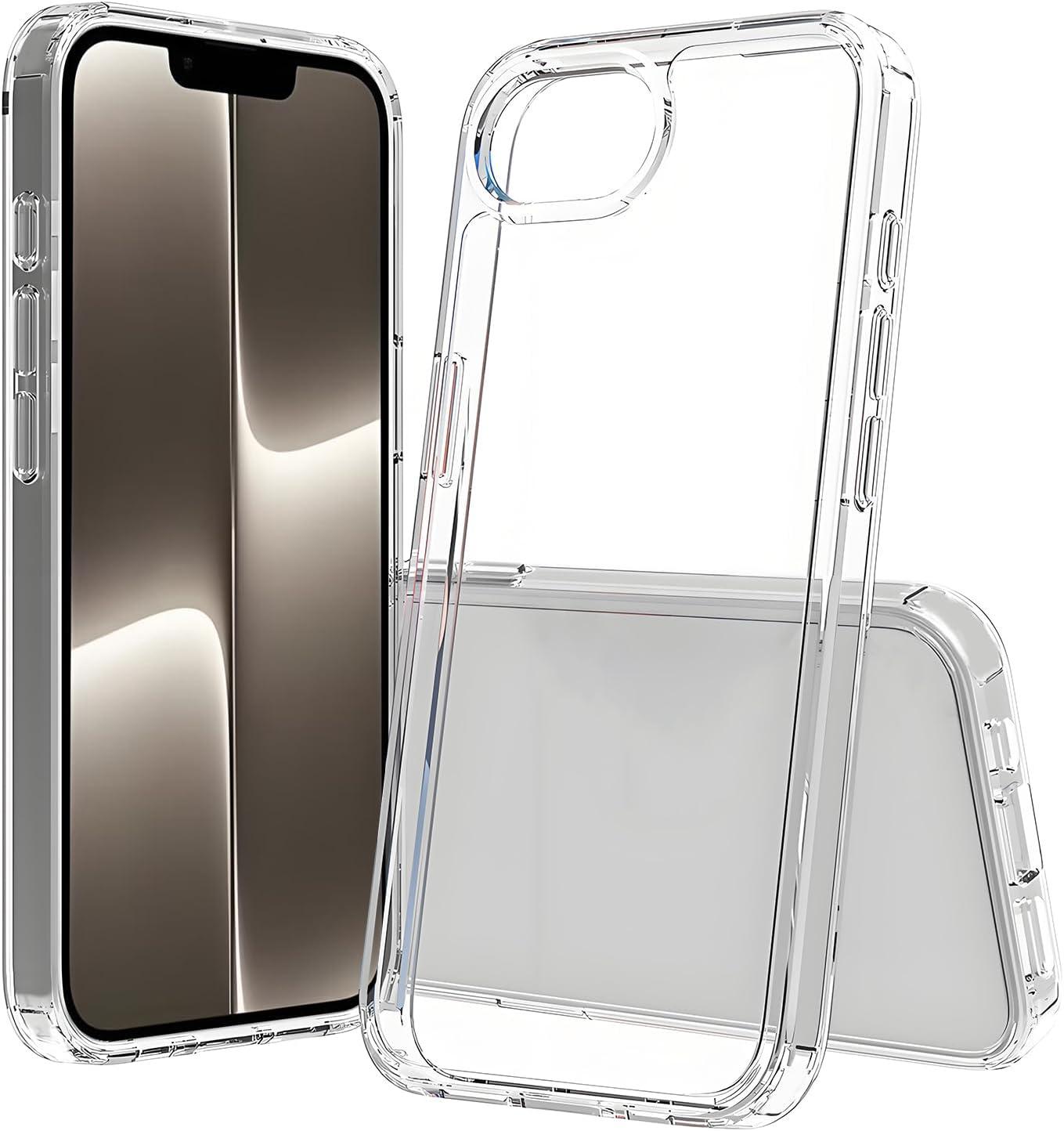 imageTENOC Phone Case Compatible with iPhone 15 Black Case AntiFingerprint Protective Bumper Matte Cover for 61 InchClear AntiYellowing