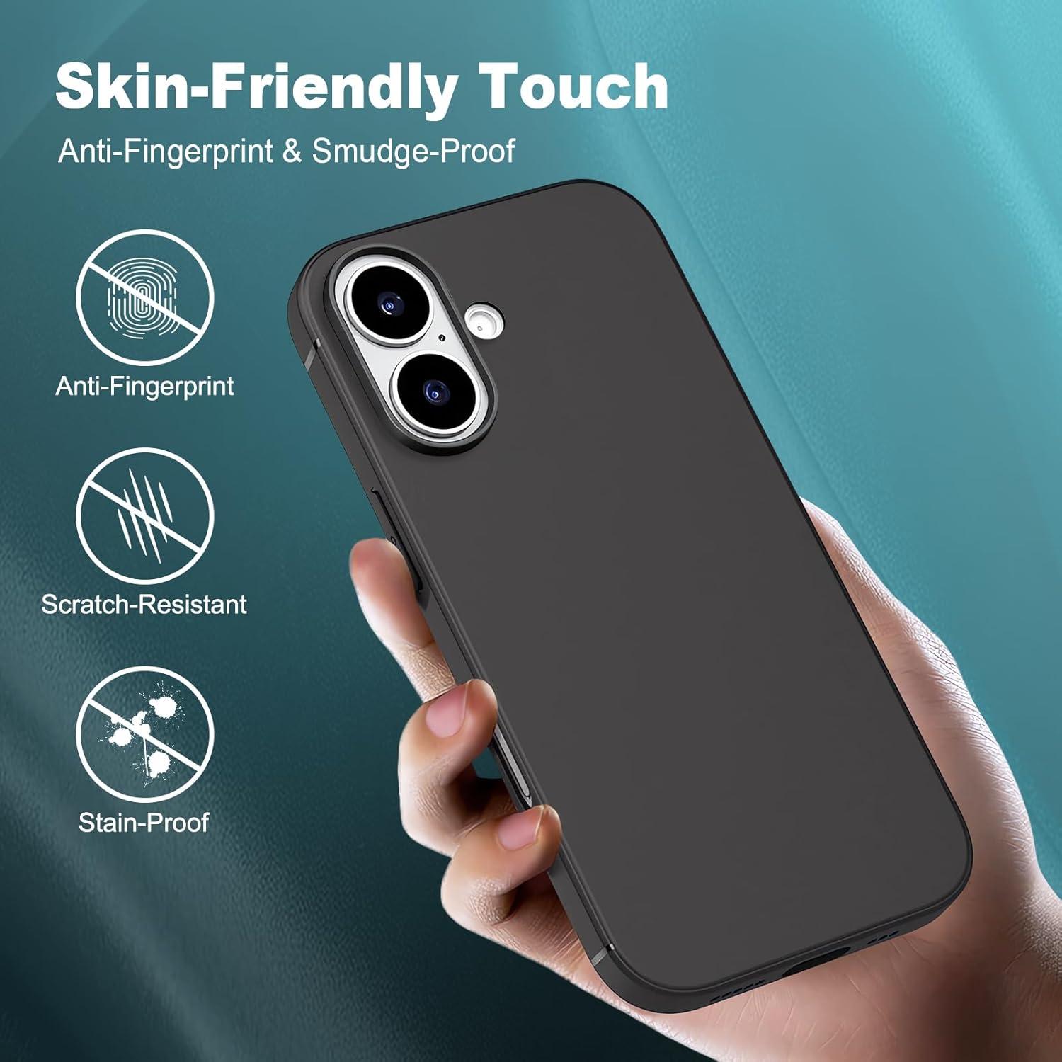 imageTENOC Phone Case Compatible with iPhone 15 Pro Max Clear Case Shockproof Protective Bumper Slim Cover for 67 InchBlack