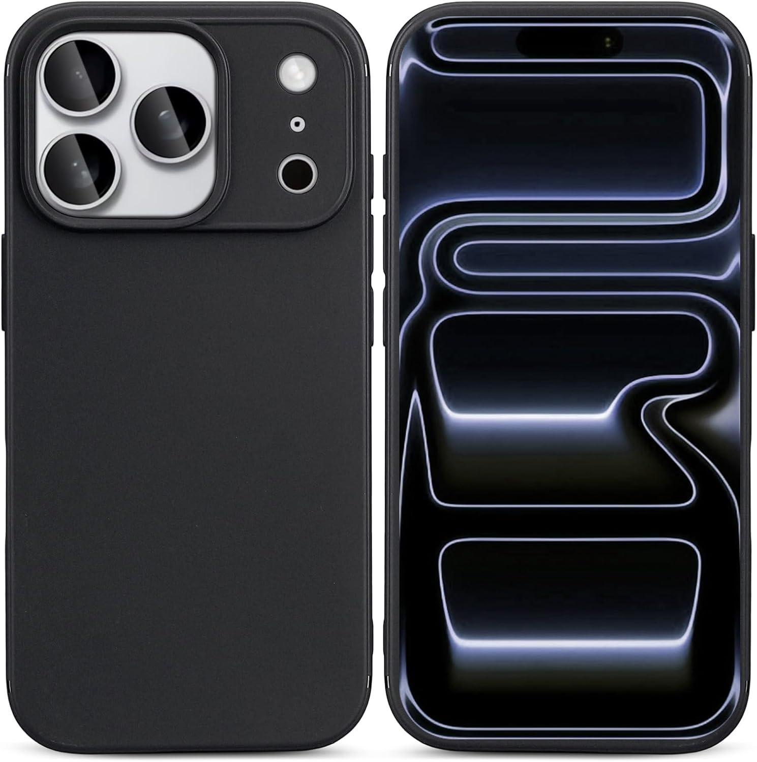 imageTENOC Phone Case Compatible with iPhone 15 Pro Max Clear Case Shockproof Protective Bumper Slim Cover for 67 InchBlack