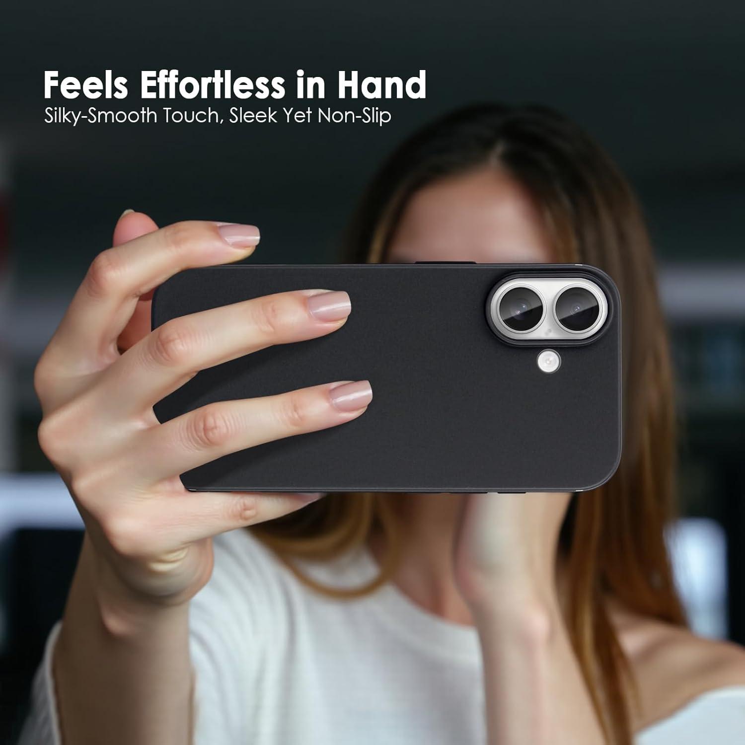 imageTENOC Phone Case Compatible with iPhone 15 Pro Max Clear Case Shockproof Protective Bumper Slim Cover for 67 InchBlack