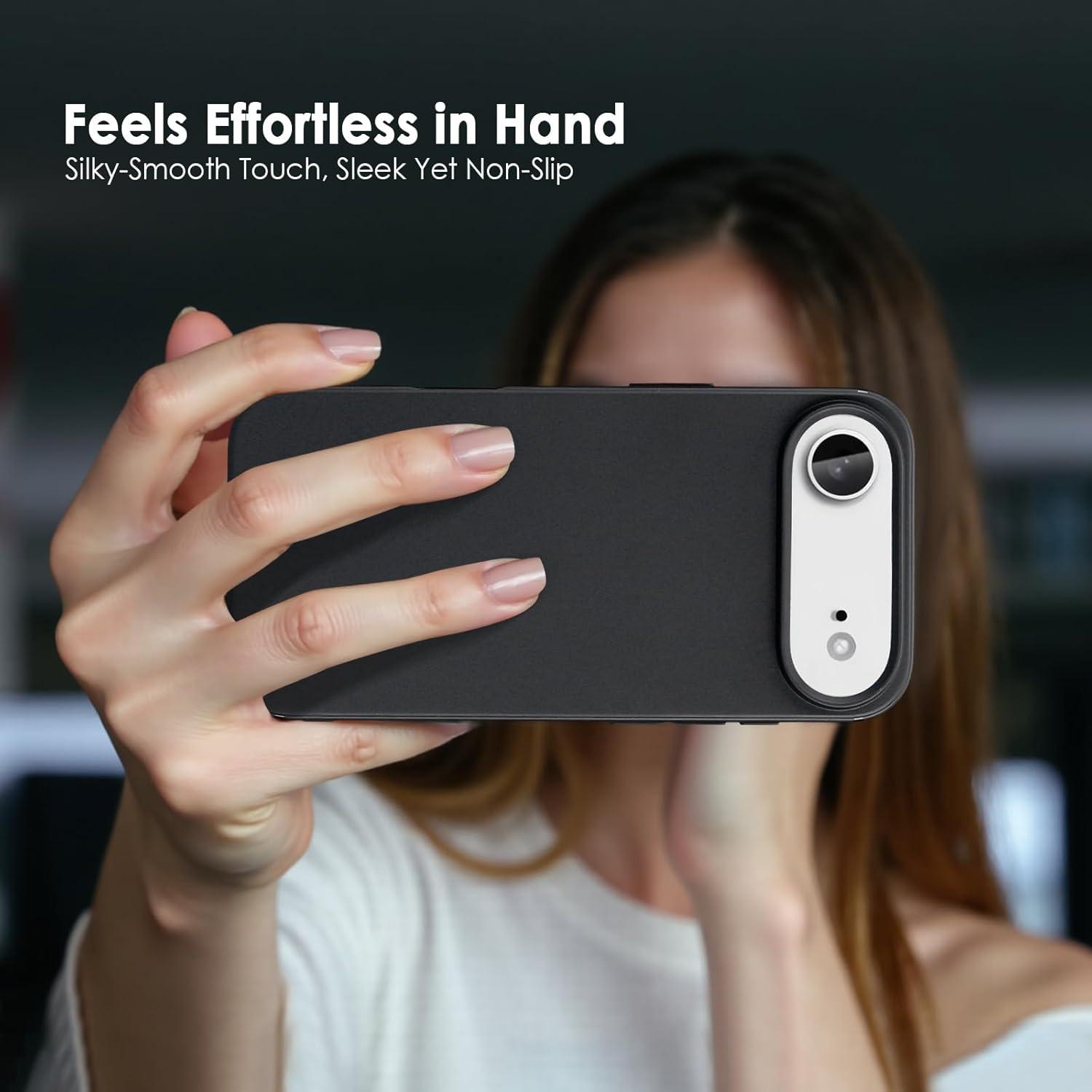 imageTENOC Phone Case Compatible with iPhone 15 Pro Max Clear Case Shockproof Protective Bumper Slim Cover for 67 InchBlack
