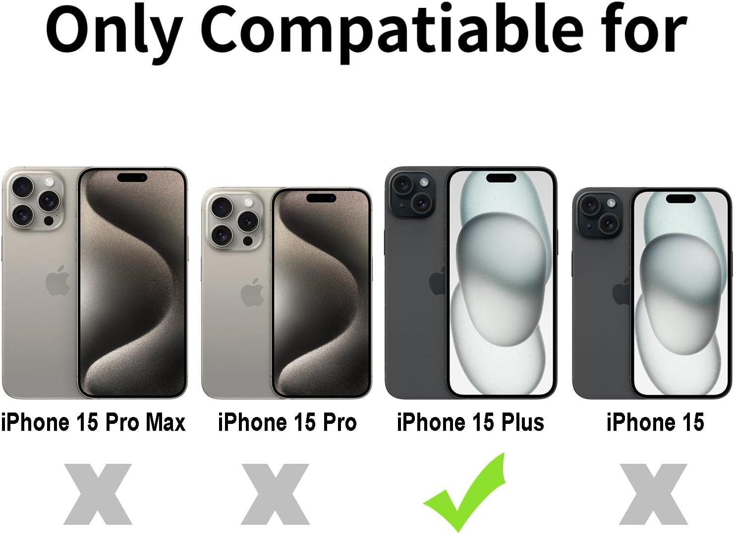 imageTENOC Phone Case Compatible with iPhone 15 Pro Max Clear Case Shockproof Protective Bumper Slim Cover for 67 InchBlack