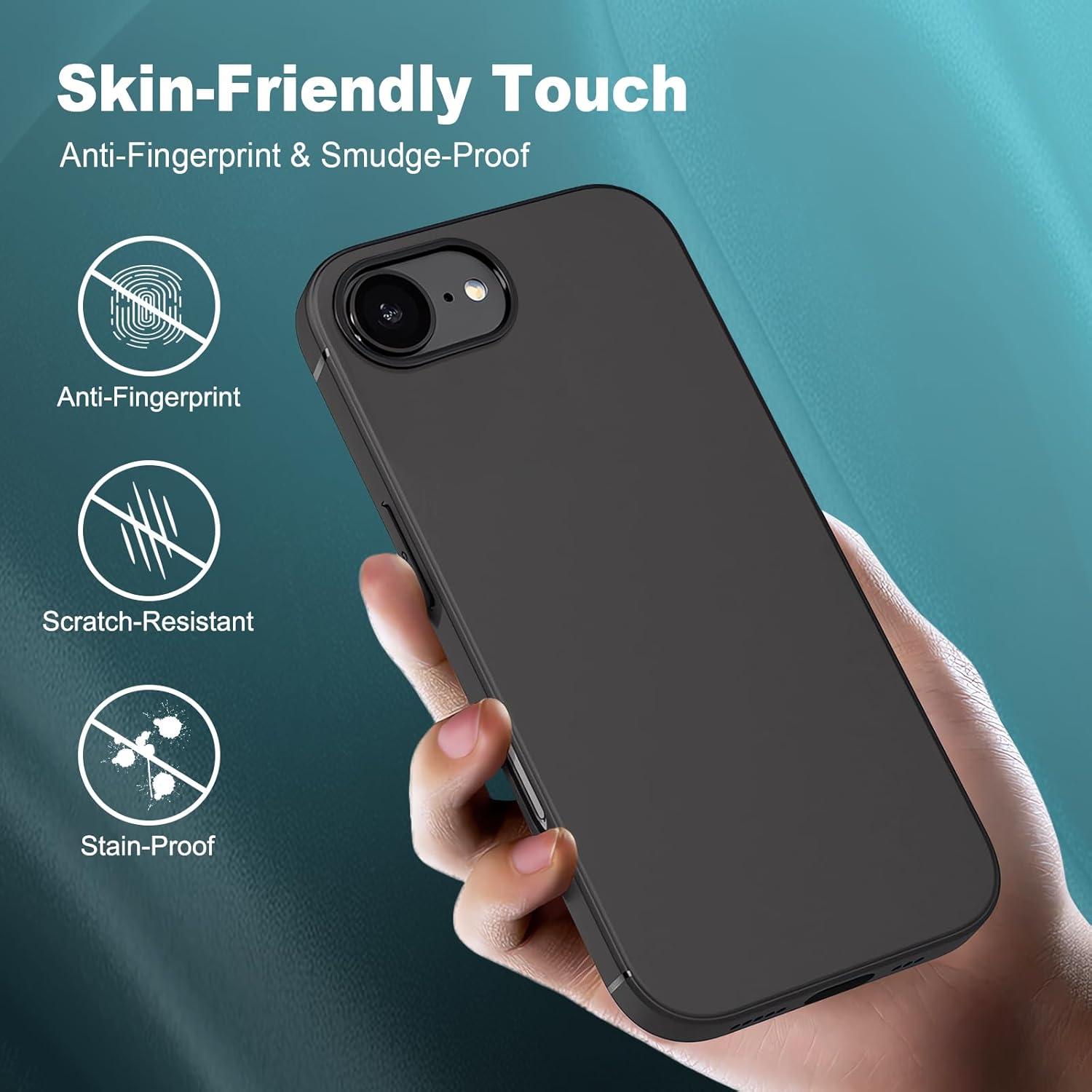 imageTENOC Phone Case Compatible with iPhone 15 Pro Max Clear Case Shockproof Protective Bumper Slim Cover for 67 InchBlack