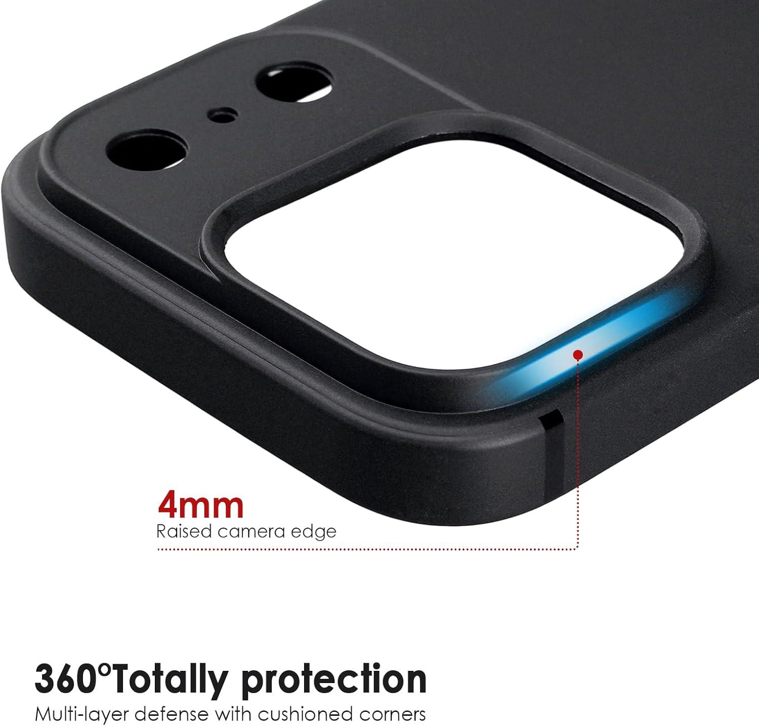 imageTENOC Phone Case Compatible with iPhone 15 Pro Max Clear Case Shockproof Protective Bumper Slim Cover for 67 InchBlack