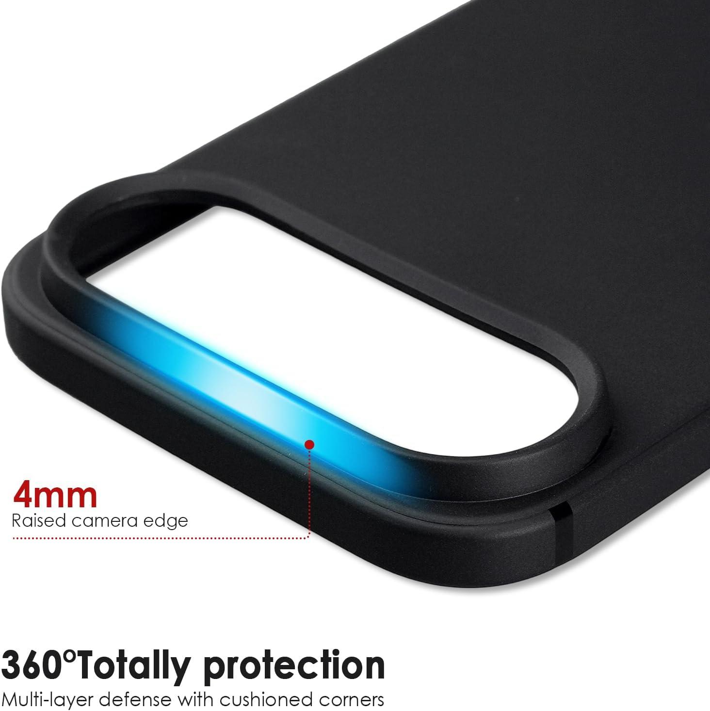 imageTENOC Phone Case Compatible with iPhone 15 Pro Max Clear Case Shockproof Protective Bumper Slim Cover for 67 InchBlack