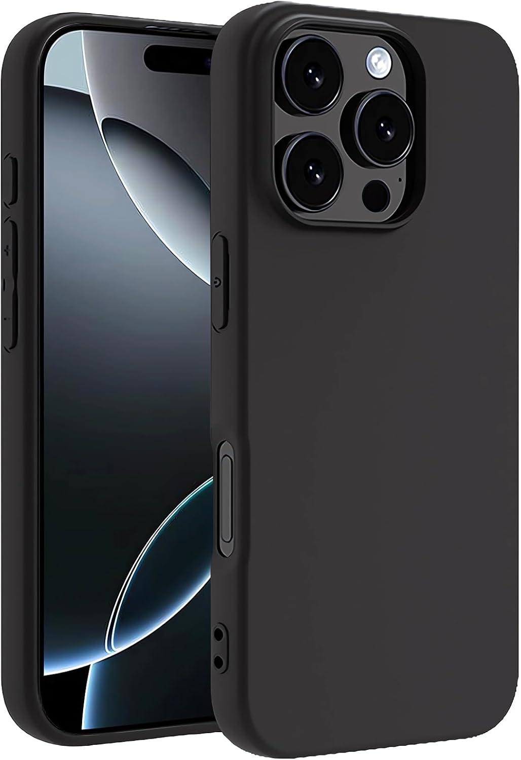 imageTENOC Phone Case Compatible with iPhone 15 Pro Max Clear Case Shockproof Protective Bumper Slim Cover for 67 InchBlack