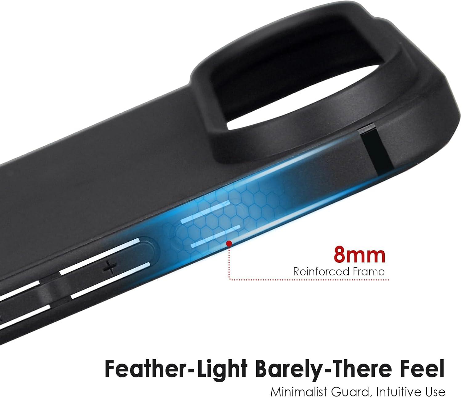 imageTENOC Phone Case Compatible with iPhone 15 Pro Max Clear Case Shockproof Protective Bumper Slim Cover for 67 InchBlack