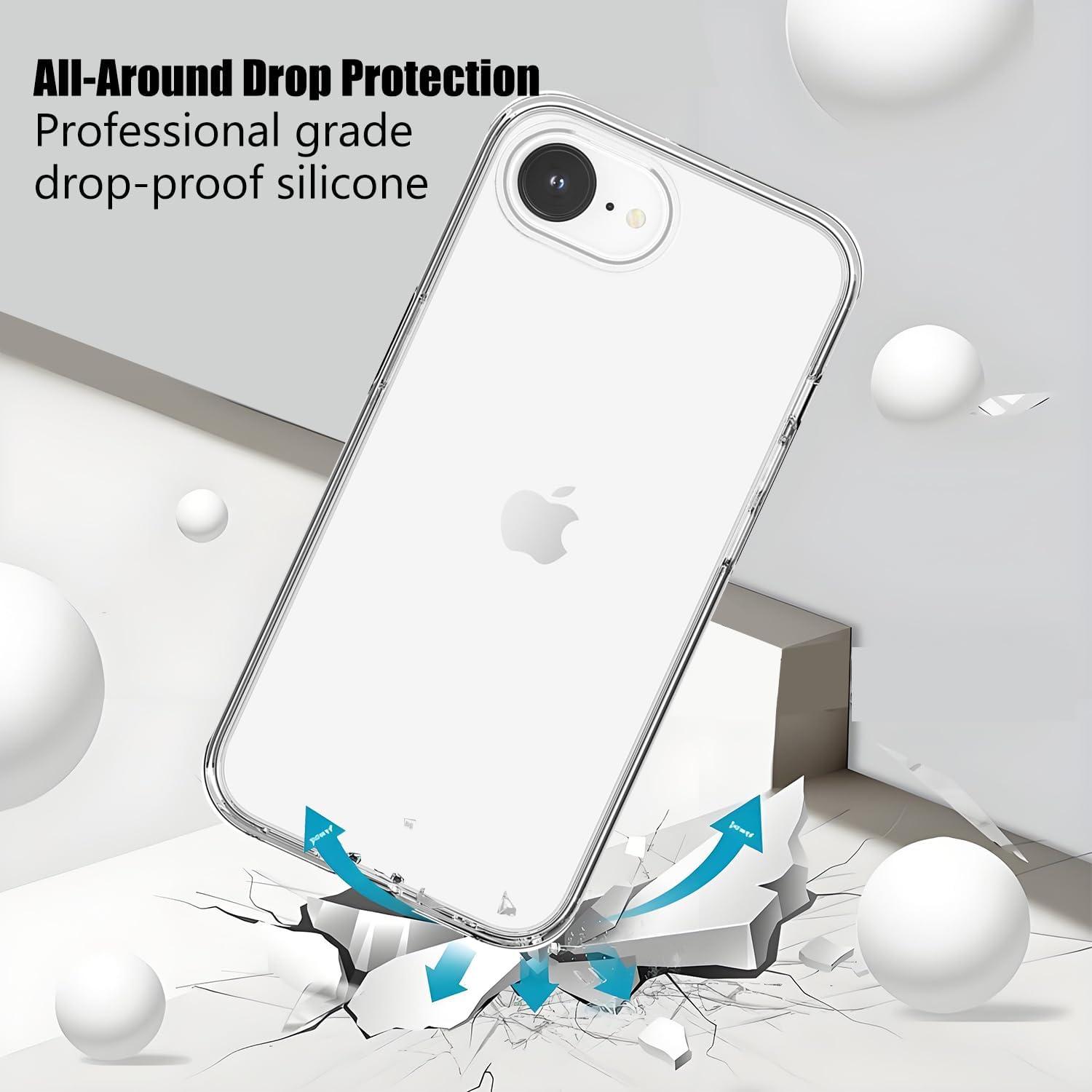 imageTENOC Phone Case Compatible with iPhone 15 Pro Max Clear Case Shockproof Protective Bumper Slim Cover for 67 InchClear