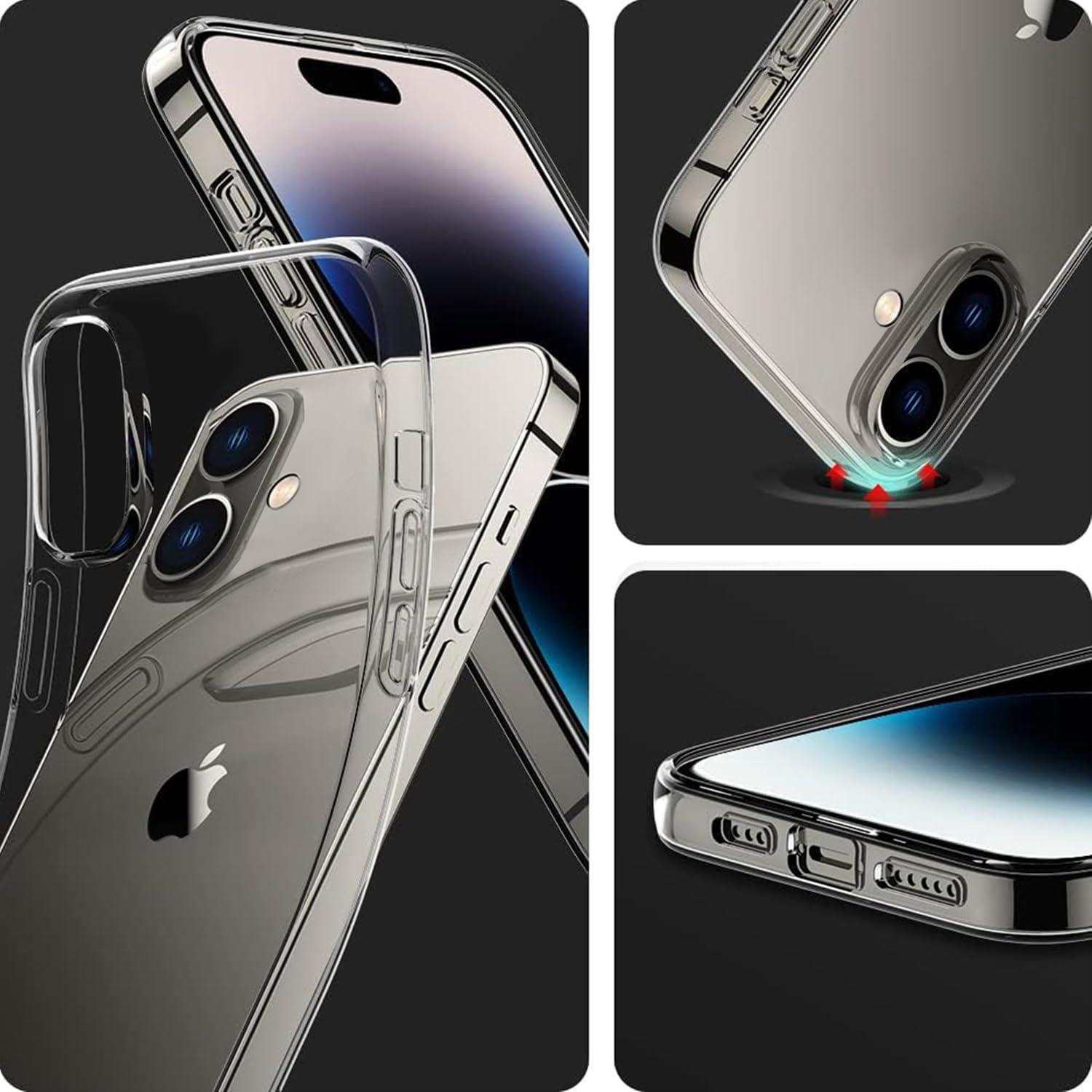 imageTENOC Phone Case Compatible with iPhone 15 Pro Max Clear Case Shockproof Protective Bumper Slim Cover for 67 InchClear