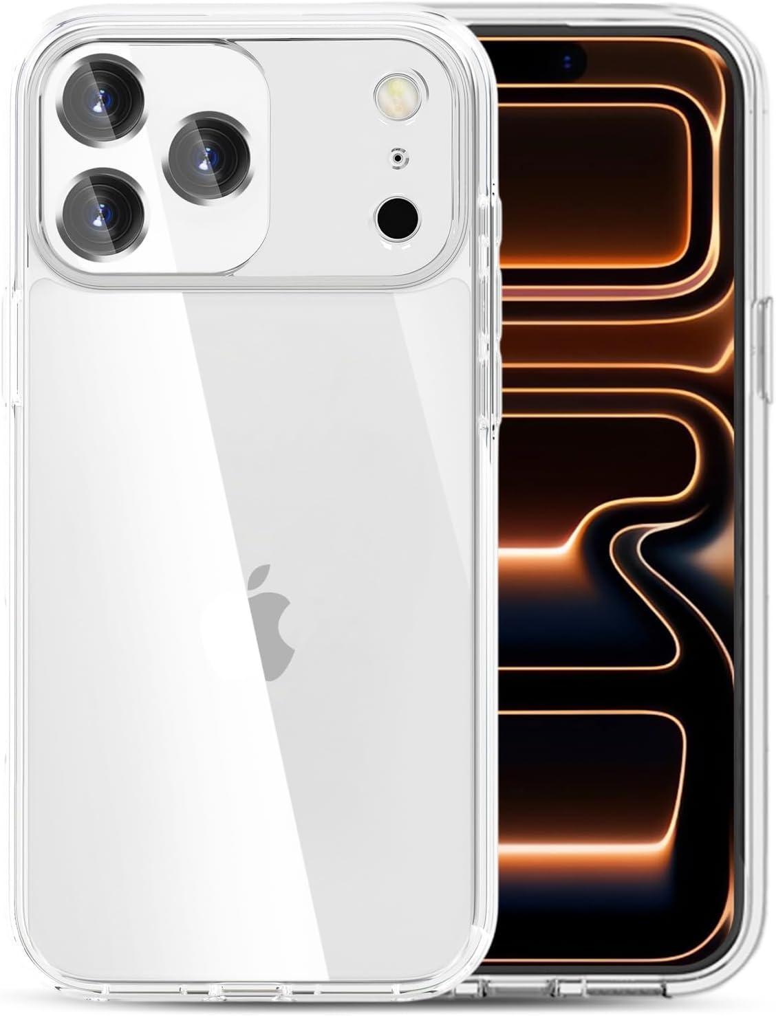 imageTENOC Phone Case Compatible with iPhone 15 Pro Max Clear Case Shockproof Protective Bumper Slim Cover for 67 InchClear
