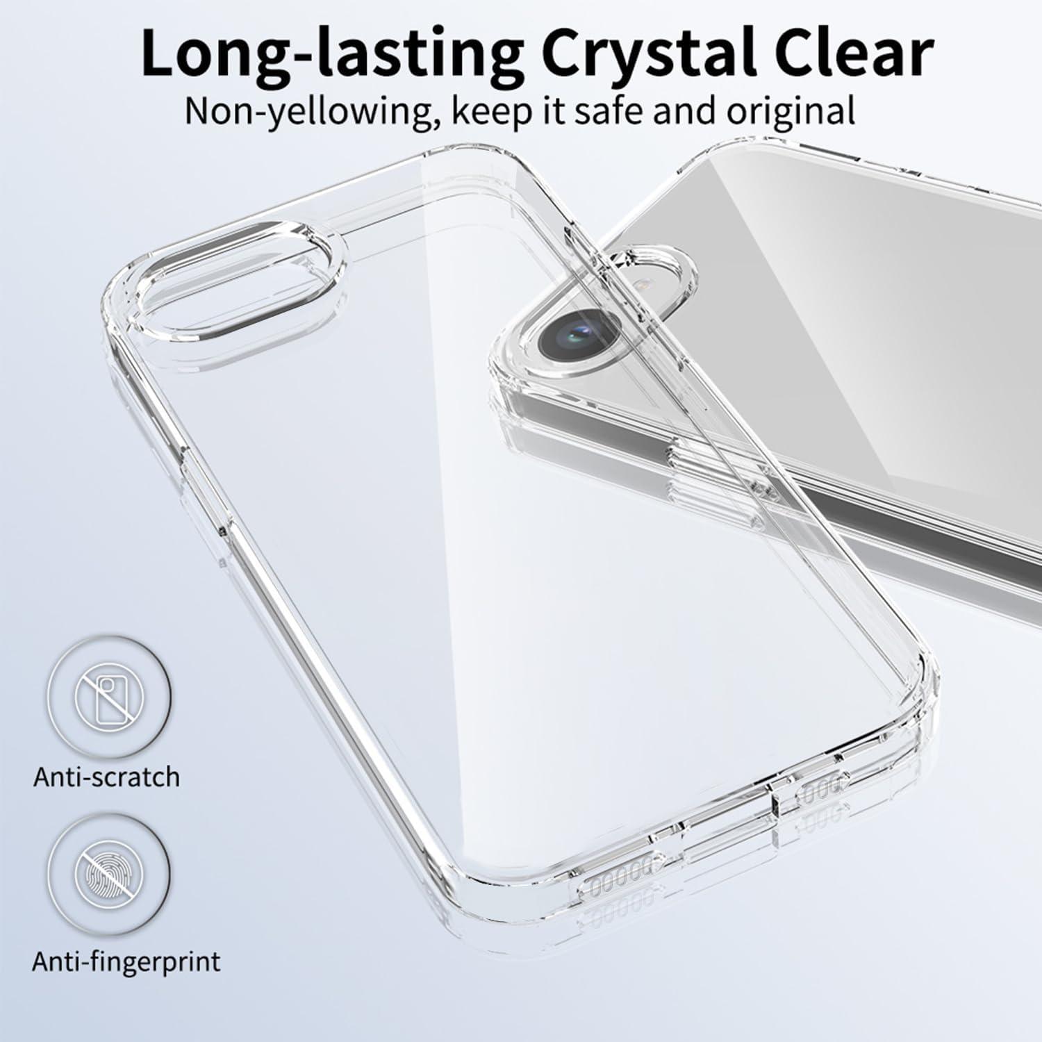 imageTENOC Phone Case Compatible with iPhone 15 Pro Max Clear Case Shockproof Protective Bumper Slim Cover for 67 InchClear