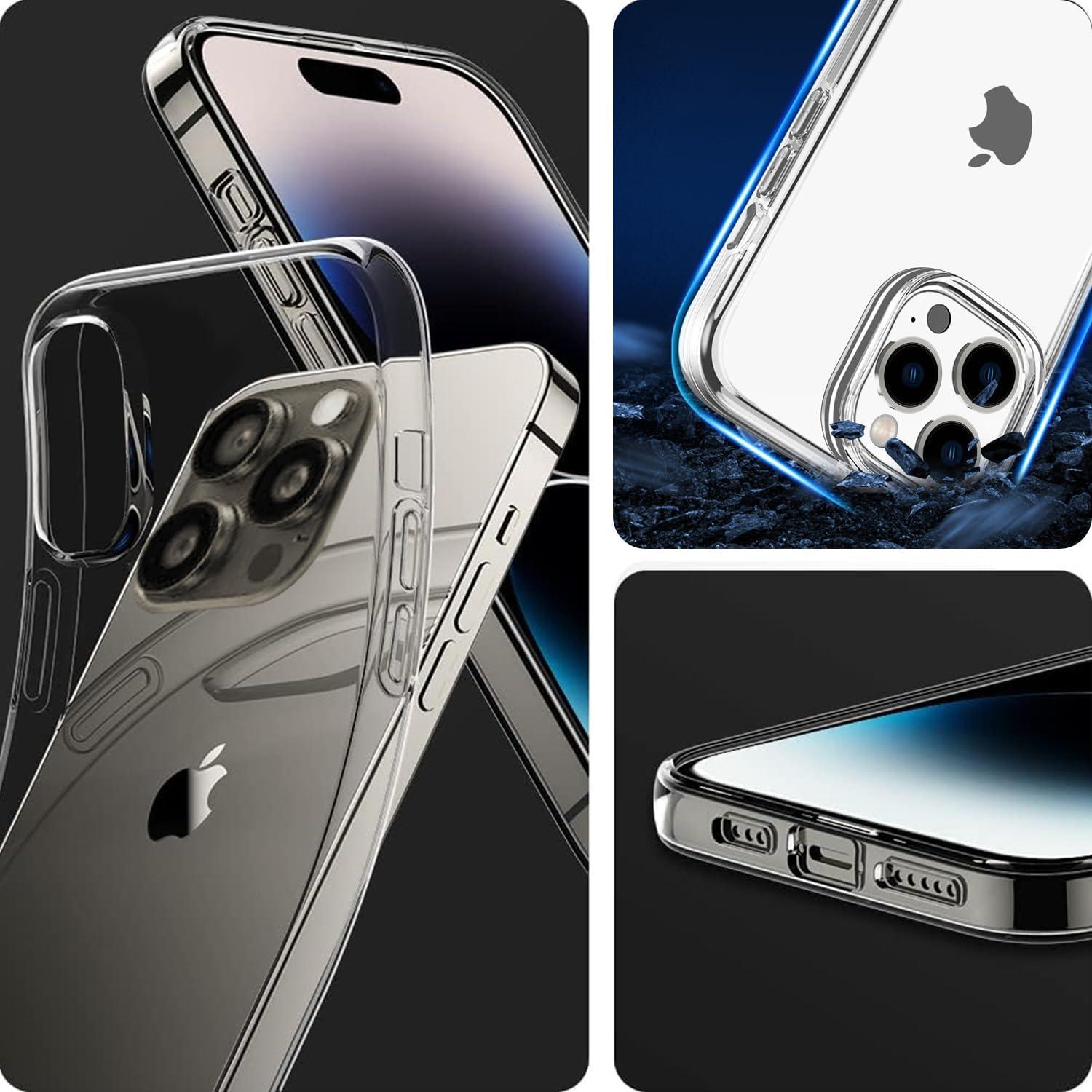 imageTENOC Phone Case Compatible with iPhone 15 Pro Max Clear Case Shockproof Protective Bumper Slim Cover for 67 InchClear