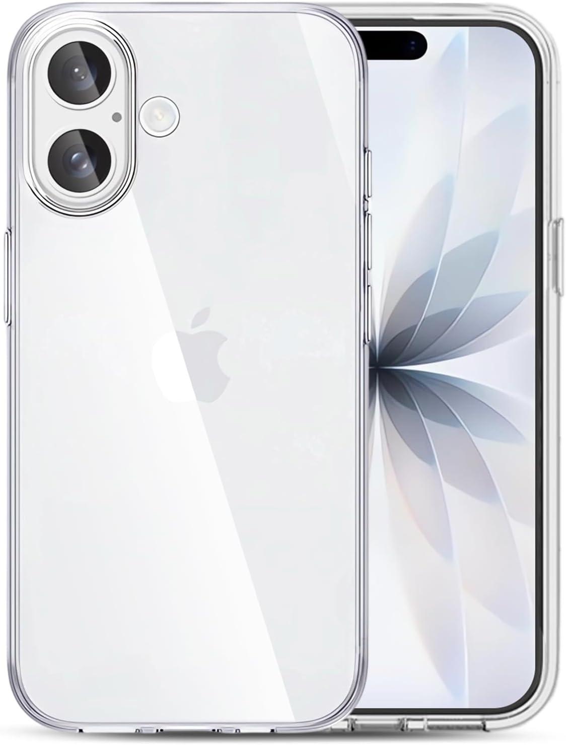 imageTENOC Phone Case Compatible with iPhone 15 Pro Max Clear Case Shockproof Protective Bumper Slim Cover for 67 InchClear