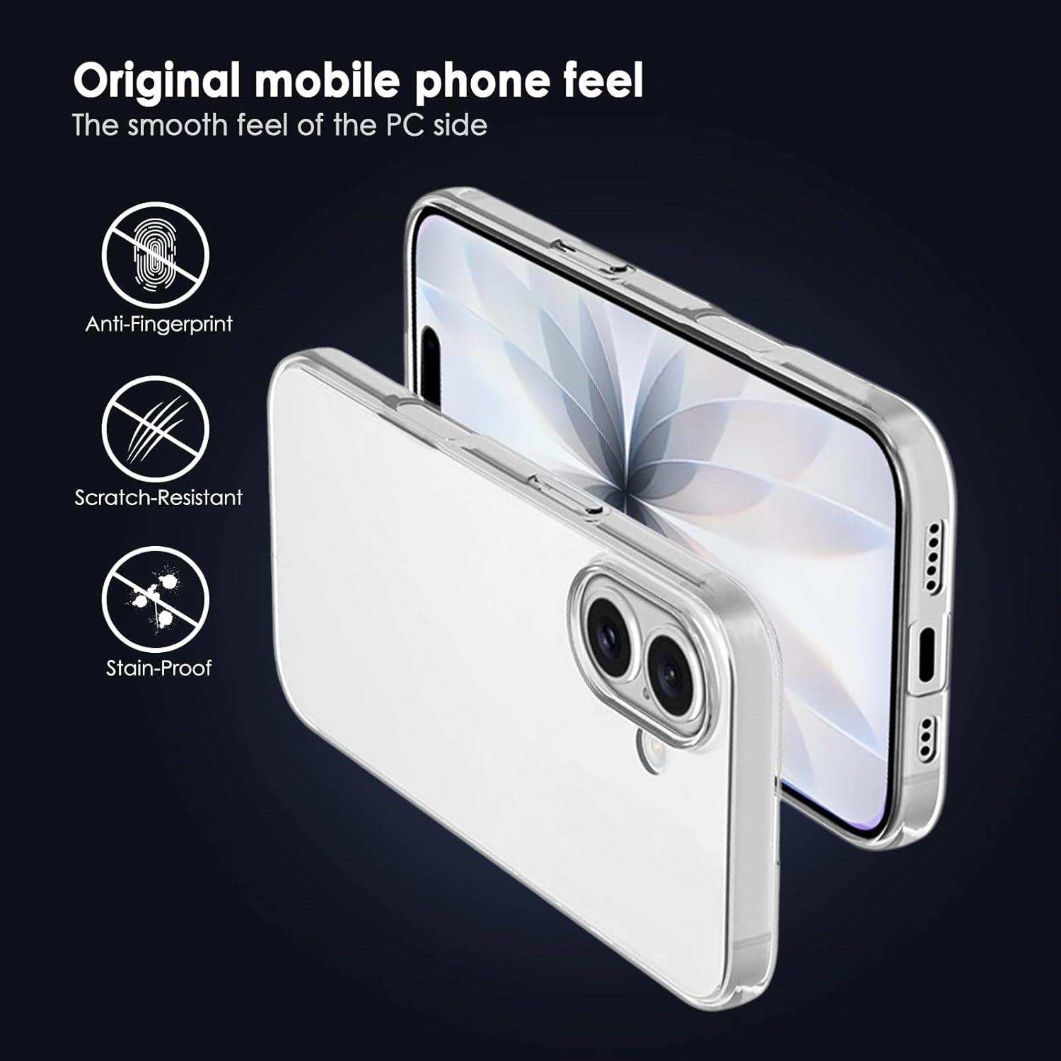 imageTENOC Phone Case Compatible with iPhone 15 Pro Max Clear Case Shockproof Protective Bumper Slim Cover for 67 InchClear
