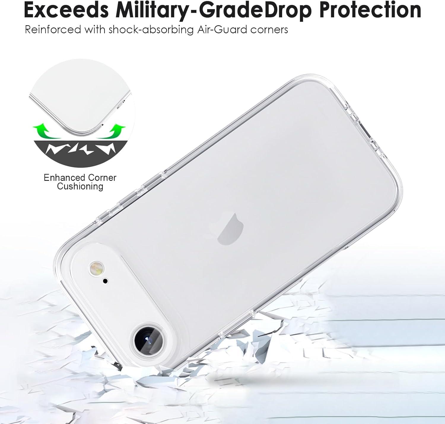 imageTENOC Phone Case Compatible with iPhone 15 Pro Max Clear Case Shockproof Protective Bumper Slim Cover for 67 InchClear