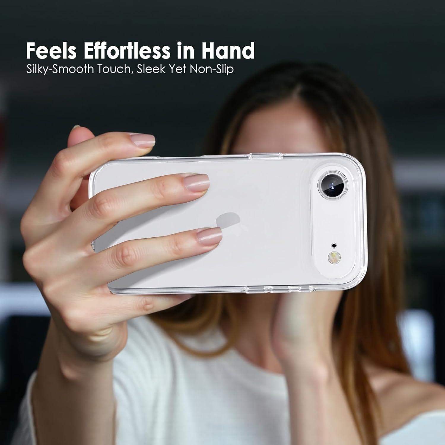 imageTENOC Phone Case Compatible with iPhone 15 Pro Max Clear Case Shockproof Protective Bumper Slim Cover for 67 InchClear
