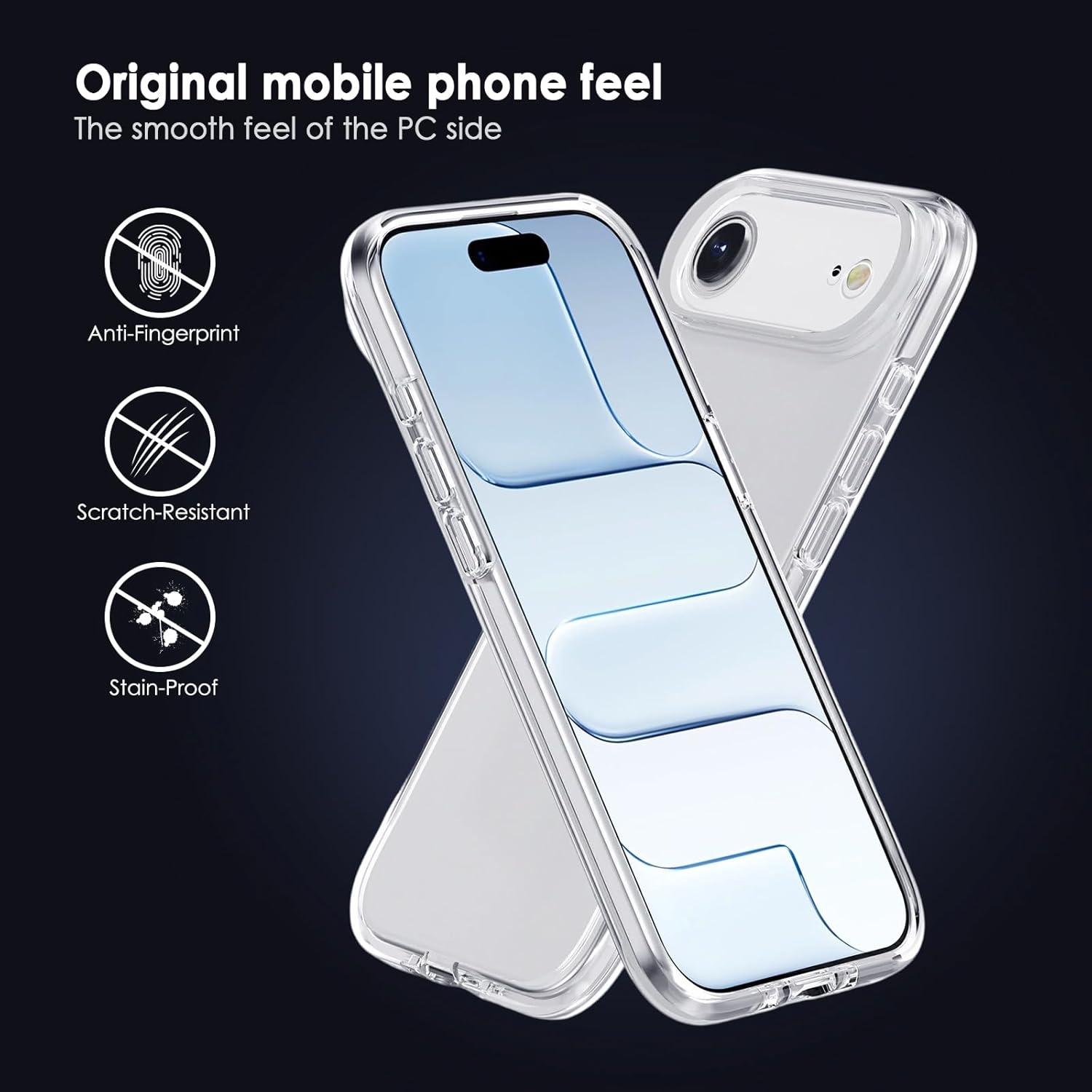 imageTENOC Phone Case Compatible with iPhone 15 Pro Max Clear Case Shockproof Protective Bumper Slim Cover for 67 InchClear