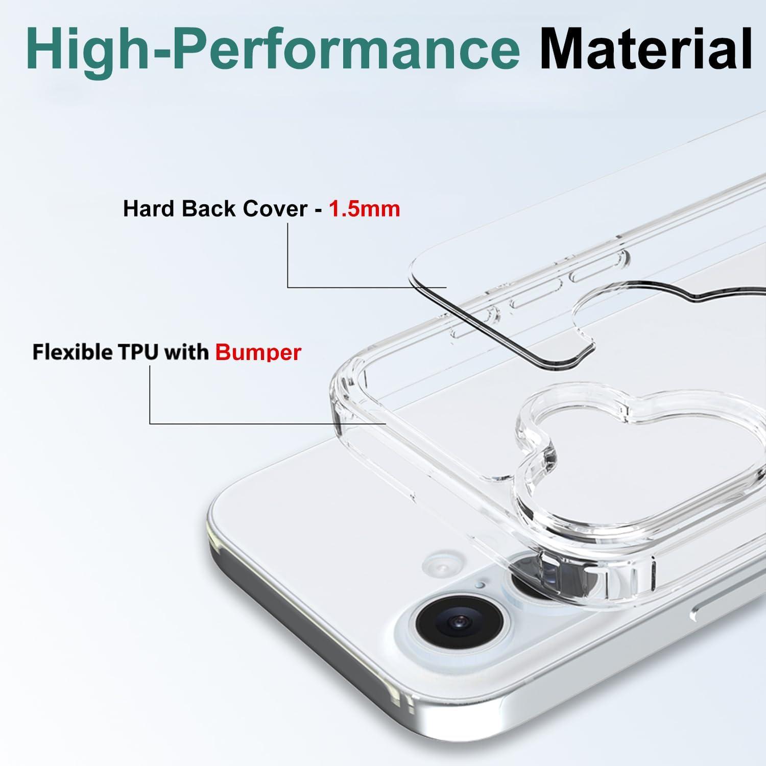 imageTENOC Phone Case Compatible with iPhone 16 Black Case AntiFingerprint Protective Bumper Matte Cover for 61 InchClear AntiYellowing