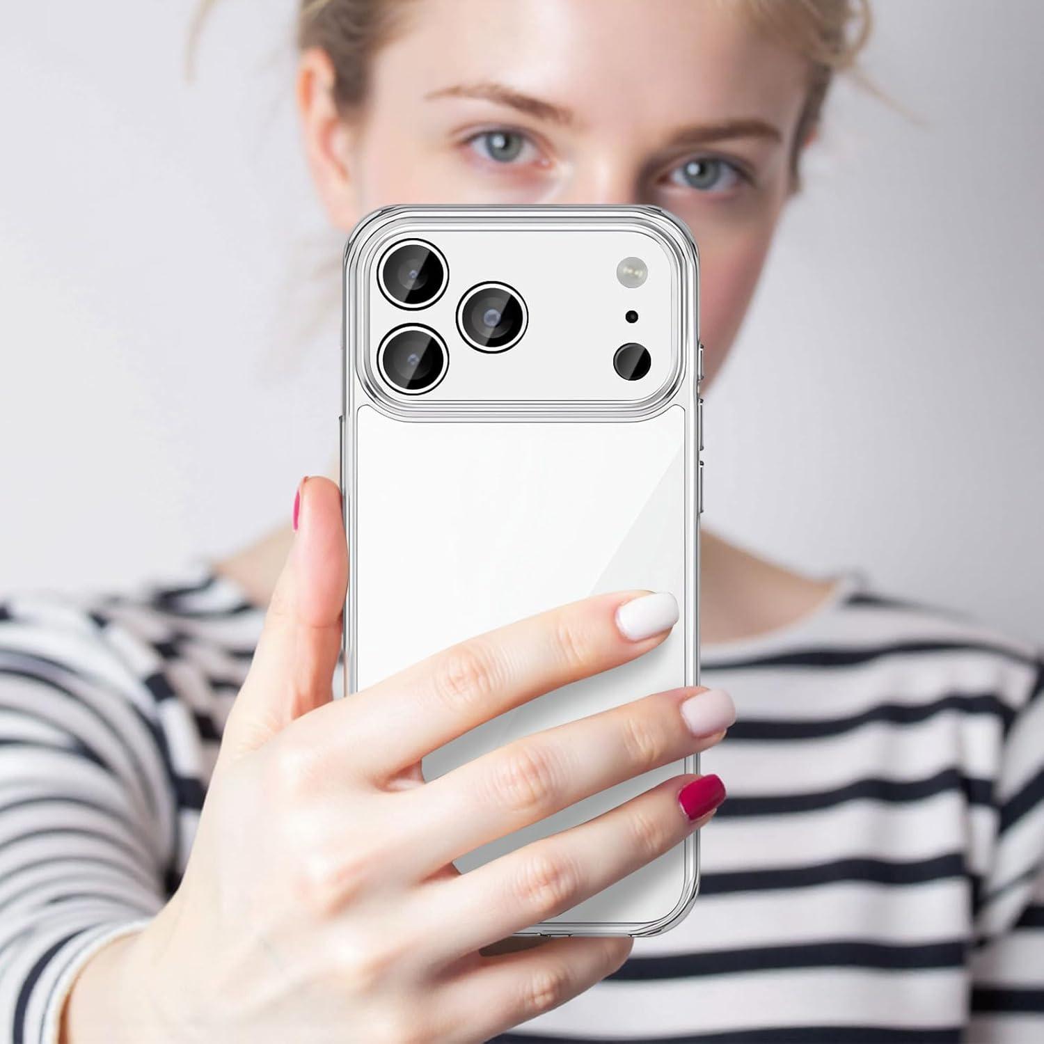 imageTENOC Phone Case Compatible with iPhone 16 Black Case AntiFingerprint Protective Bumper Matte Cover for 61 InchClear AntiYellowing