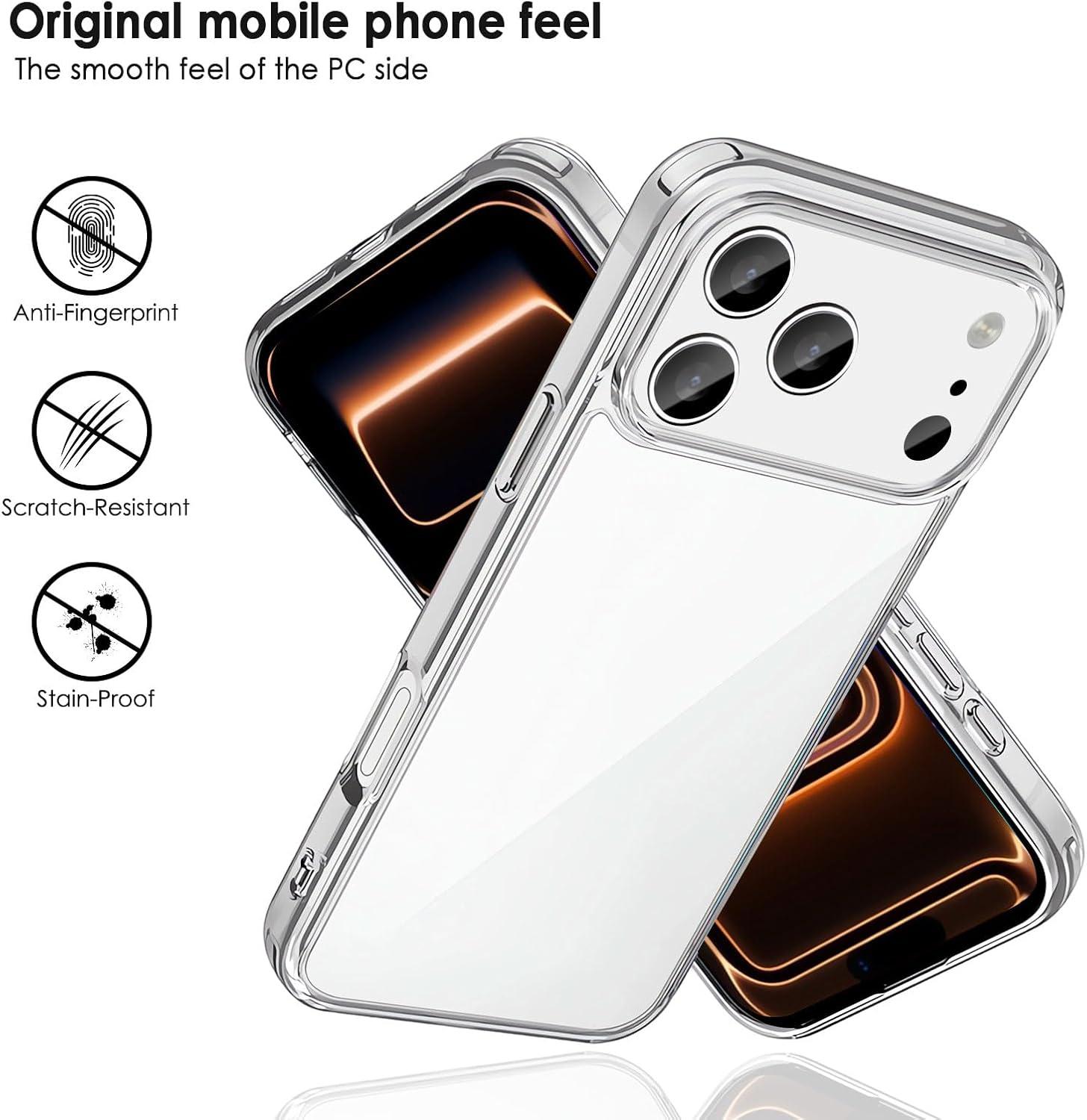 imageTENOC Phone Case Compatible with iPhone 16 Black Case AntiFingerprint Protective Bumper Matte Cover for 61 InchClear AntiYellowing