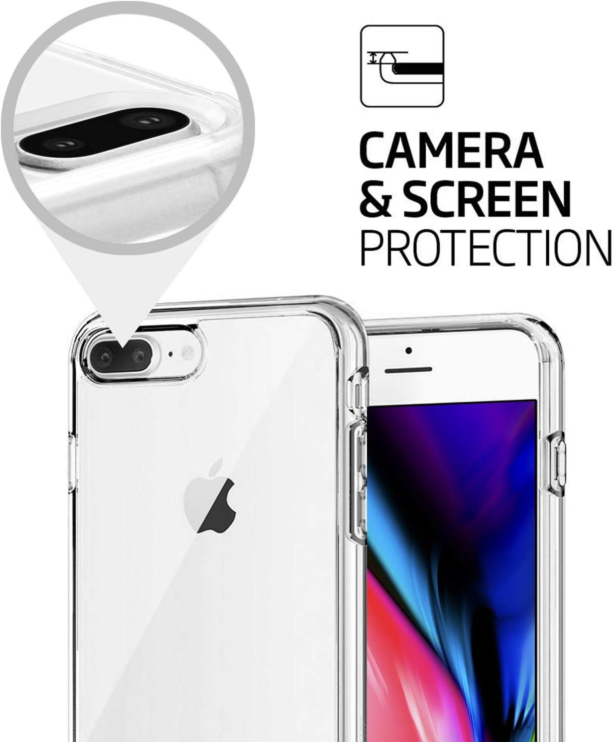 imageTENOC Phone Case Compatible with iPhone SE 2nd 2020 and 3rd 2022 Generation amp iPhone 7 amp iPhone 8 Clear Case Shockproof Protective Bumper Slim Cover for 47 InchClear