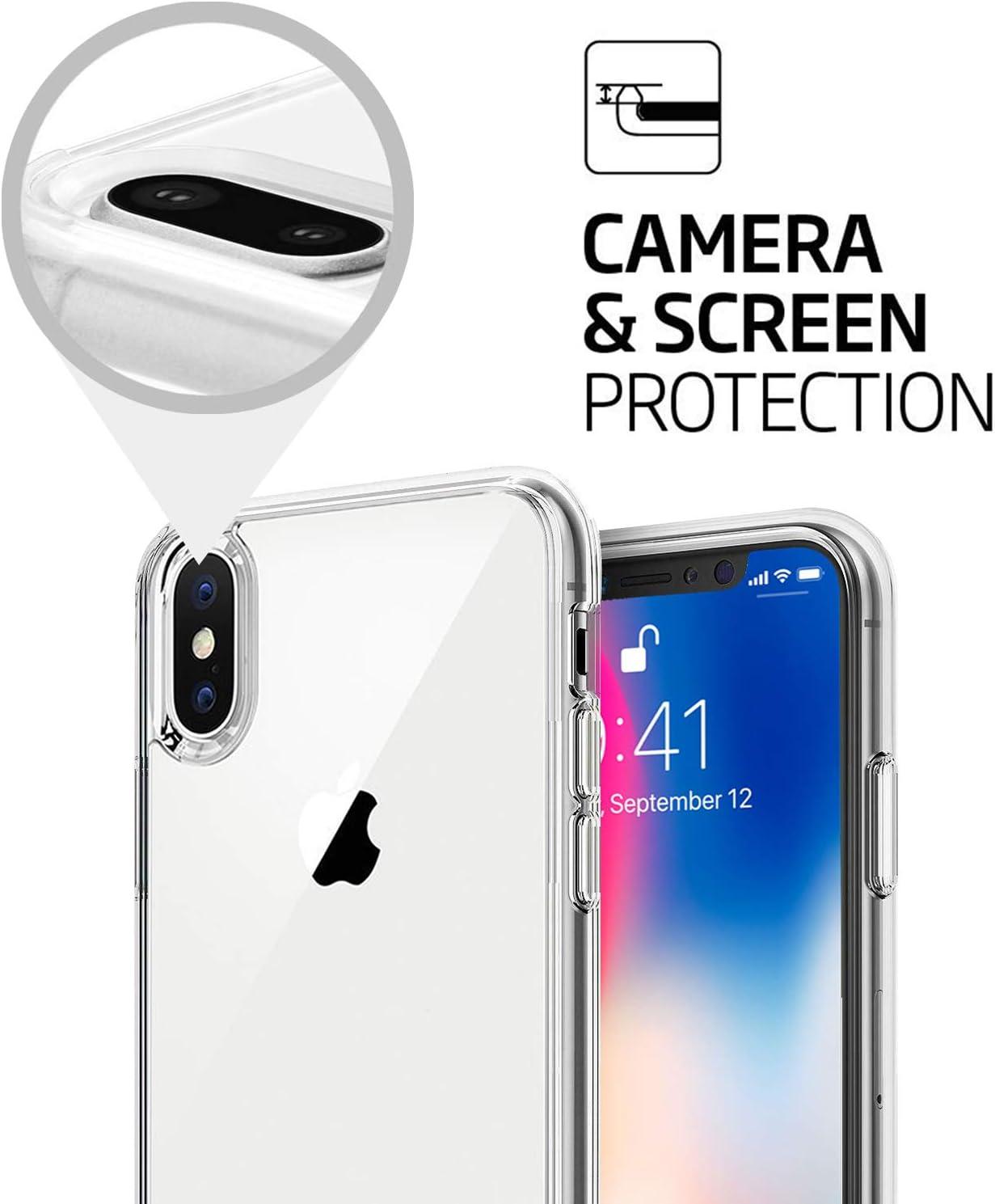 imageTENOC Phone Case Compatible with iPhone SE 2nd 2020 and 3rd 2022 Generation amp iPhone 7 amp iPhone 8 Clear Case Shockproof Protective Bumper Slim Cover for 47 InchClear