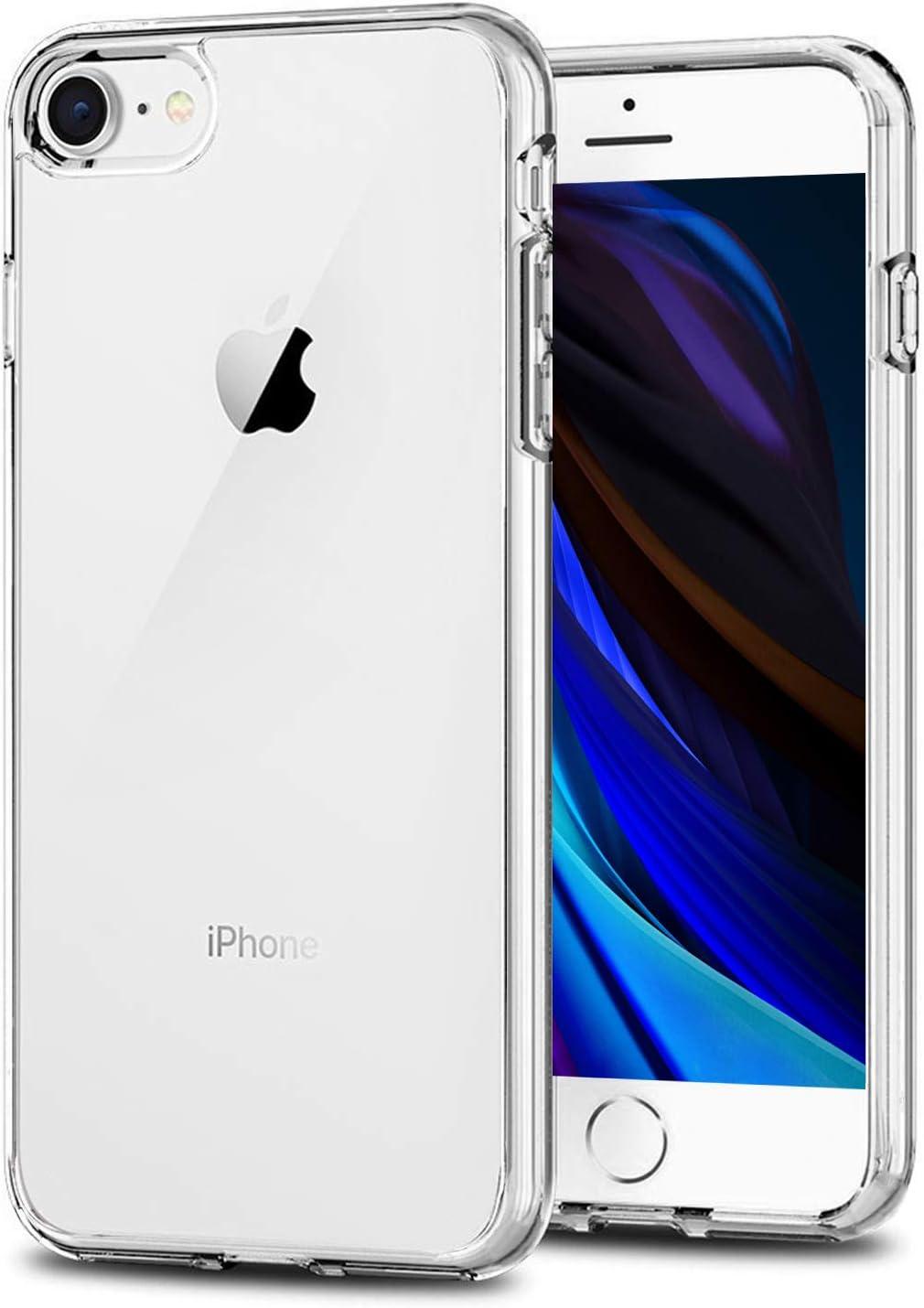 imageTENOC Phone Case Compatible with iPhone SE 2nd 2020 and 3rd 2022 Generation amp iPhone 7 amp iPhone 8 Clear Case Shockproof Protective Bumper Slim Cover for 47 InchClear