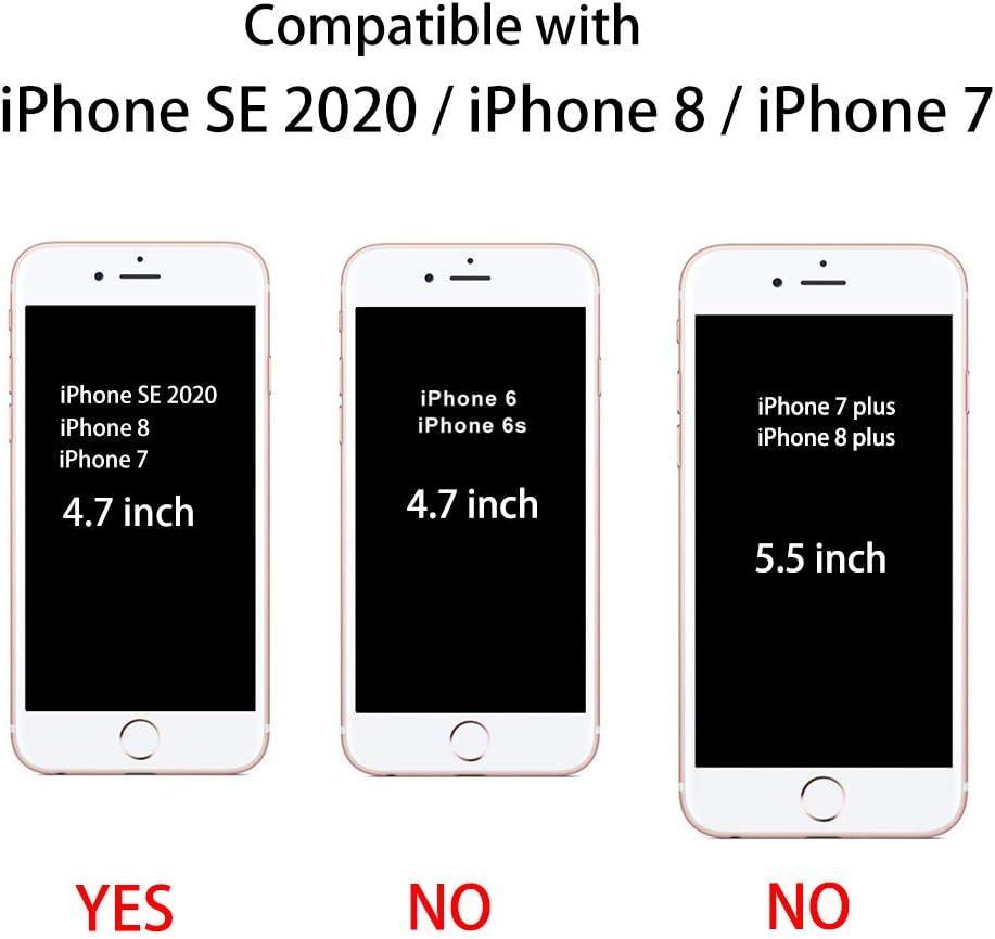 imageTENOC Phone Case Compatible with iPhone SE 2nd 2020 and 3rd 2022 Generation amp iPhone 7 amp iPhone 8 Clear Case Shockproof Protective Bumper Slim Cover for 47 InchClear