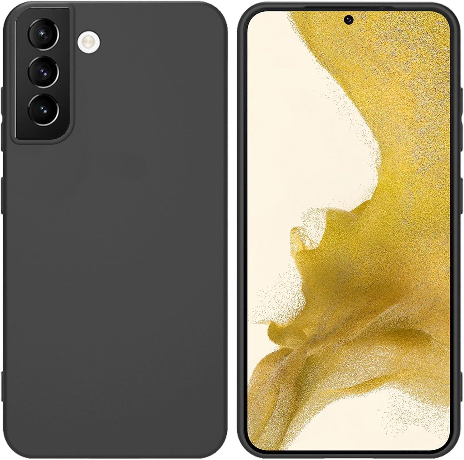 imageTENOC Phone Case for Samsung Galaxy S23 FE Clear Case Shockproof Protective Bumper Slim CoverBlack Matte