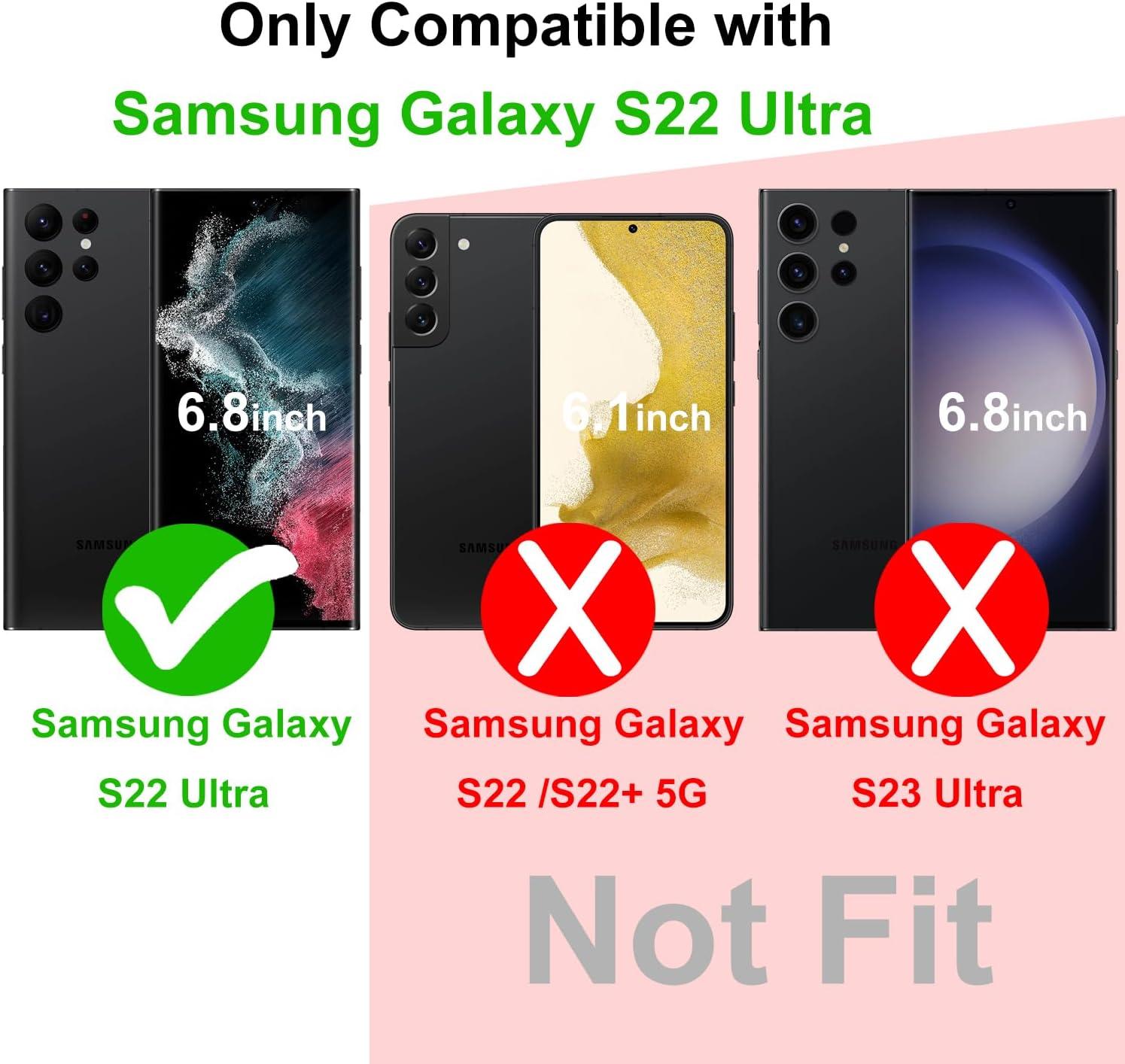 imageTENOC Phone Case for Samsung Galaxy S23 FE Clear Case Shockproof Protective Bumper Slim CoverBlack Matte