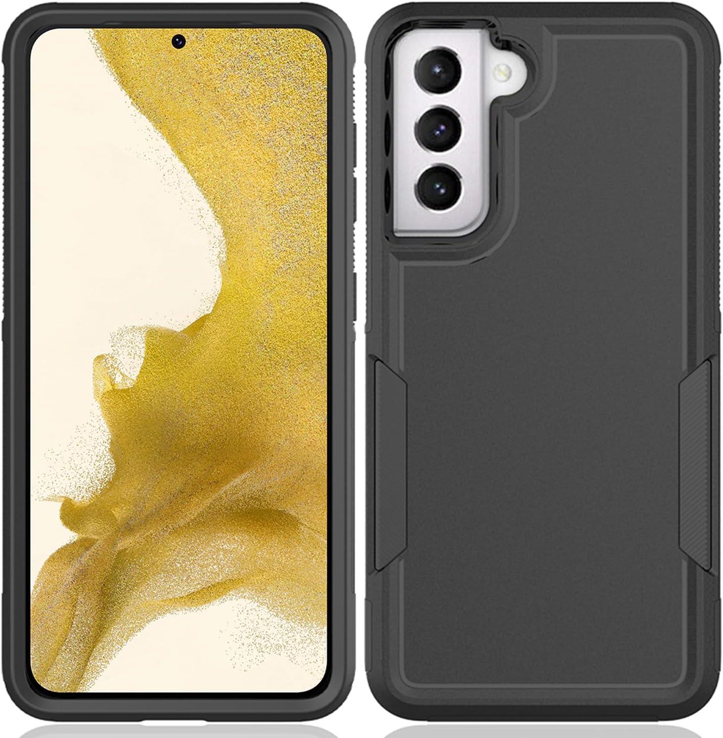 imageTENOC Phone Case for Samsung Galaxy S23 FE Clear Case Shockproof Protective Bumper Slim CoverBlack Solid