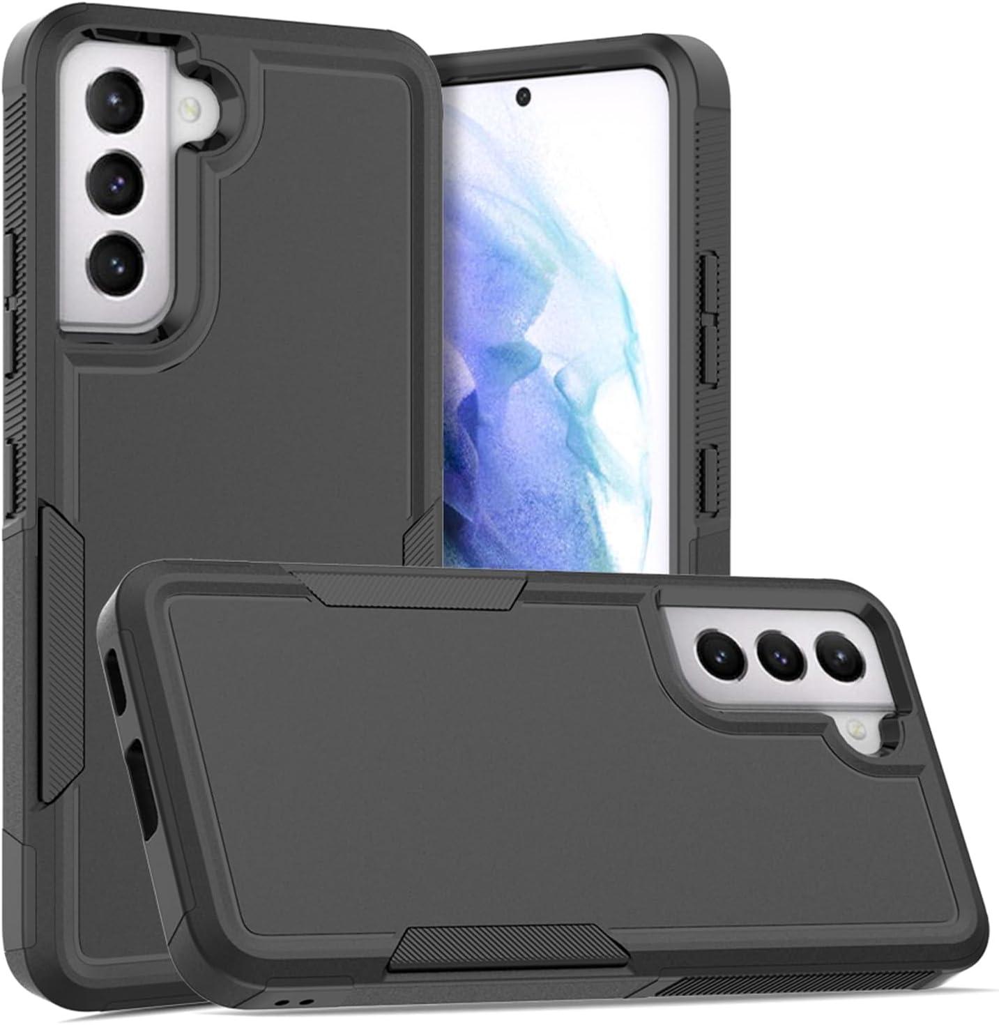 imageTENOC Phone Case for Samsung Galaxy S23 FE Clear Case Shockproof Protective Bumper Slim CoverBlack Solid