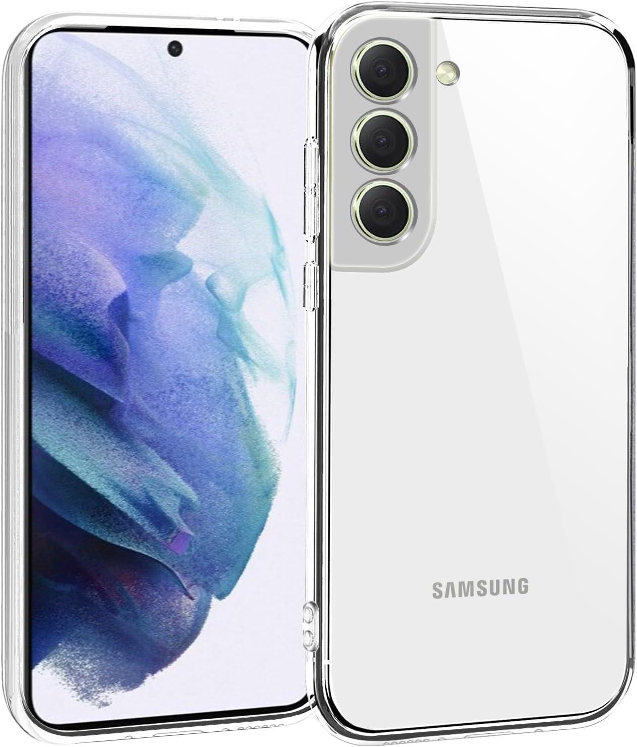 imageTENOC Phone Case for Samsung Galaxy S23 FE Clear Case Shockproof Protective Bumper Slim CoverClear