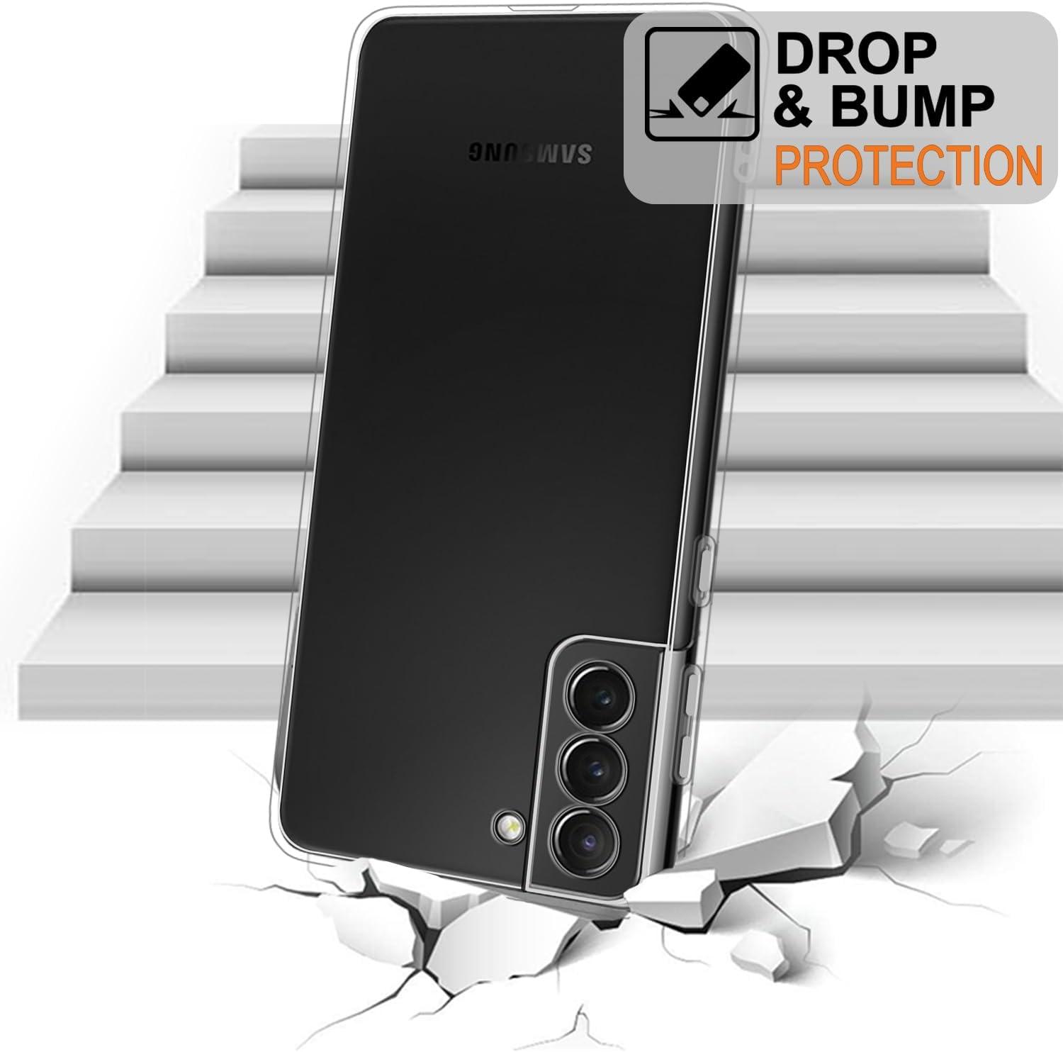 imageTENOC Phone Case for Samsung Galaxy S23 FE Clear Case Shockproof Protective Bumper Slim CoverClear