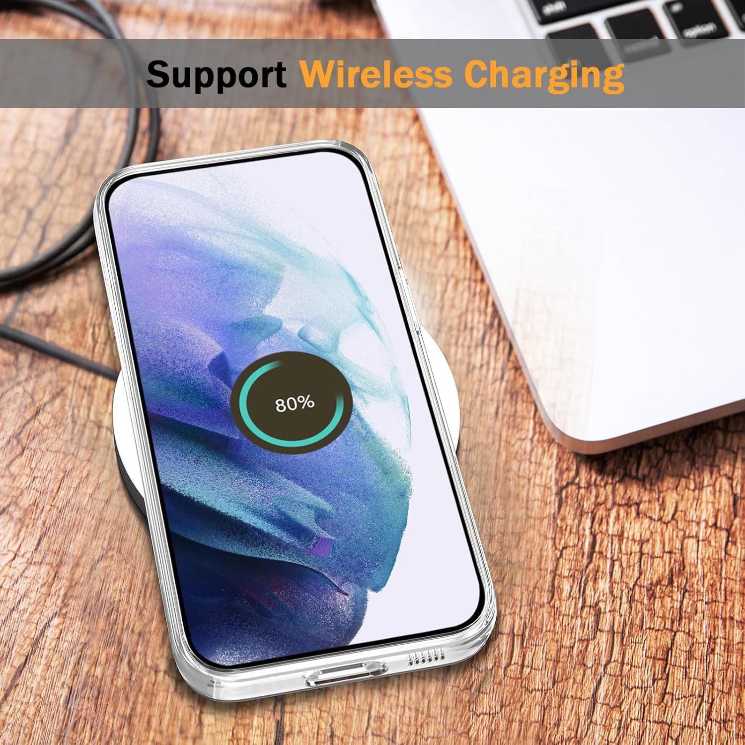 imageTENOC Phone Case for Samsung Galaxy S23 FE Clear Case Shockproof Protective Bumper Slim CoverClear