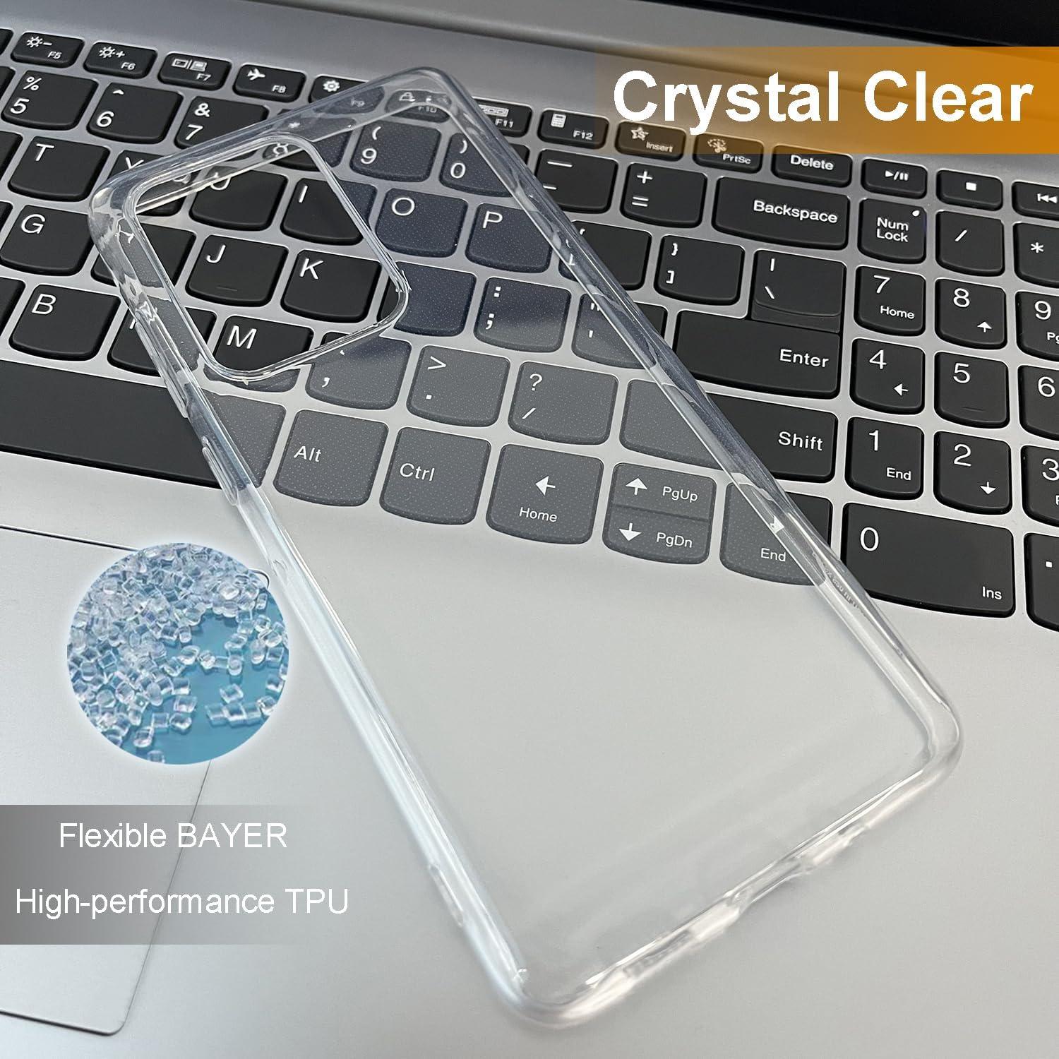imageTENOC Phone Case for Samsung Galaxy S23 FE Clear Case Shockproof Protective Bumper Slim CoverClear