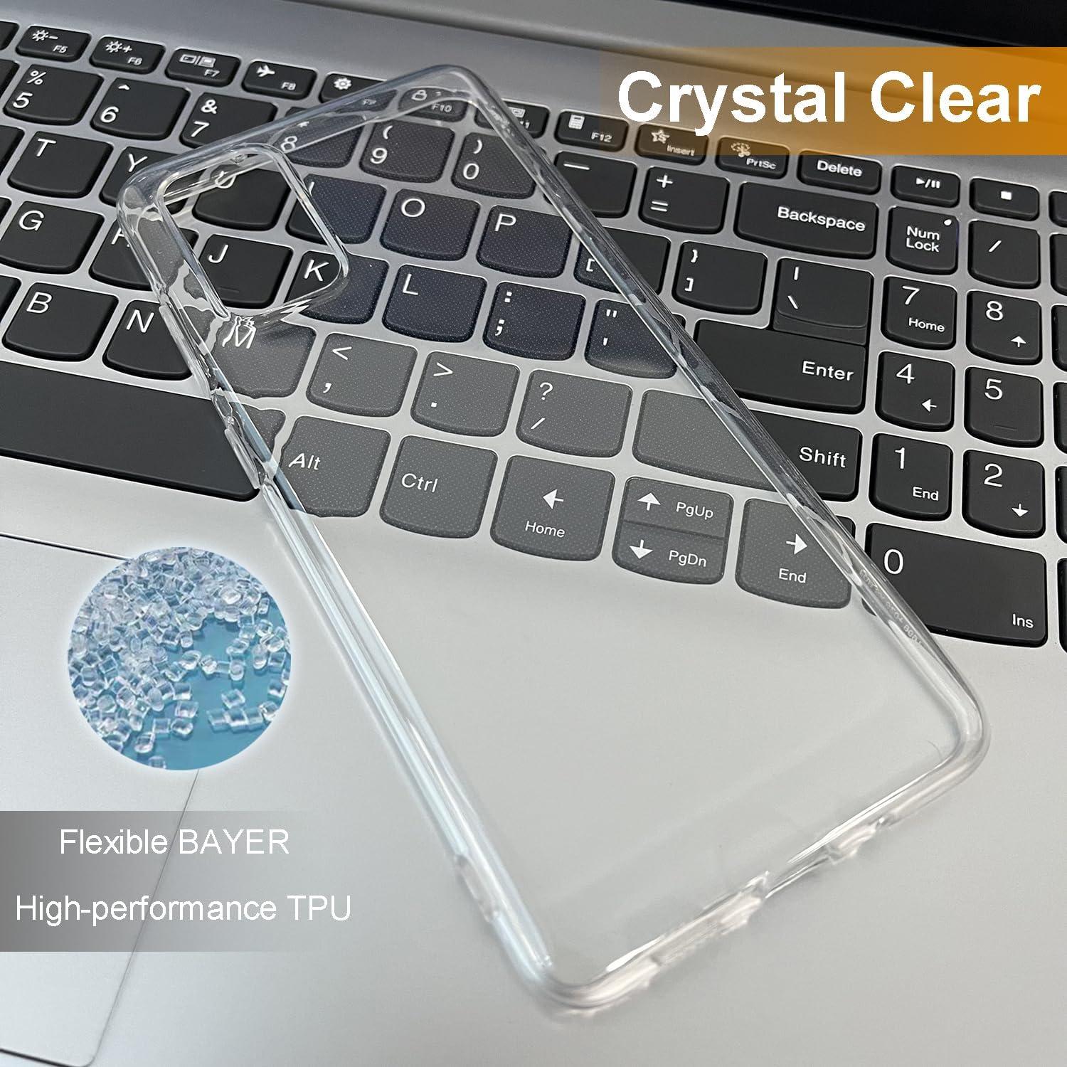 imageTENOC Phone Case for Samsung Galaxy S23 FE Clear Case Shockproof Protective Bumper Slim CoverClear
