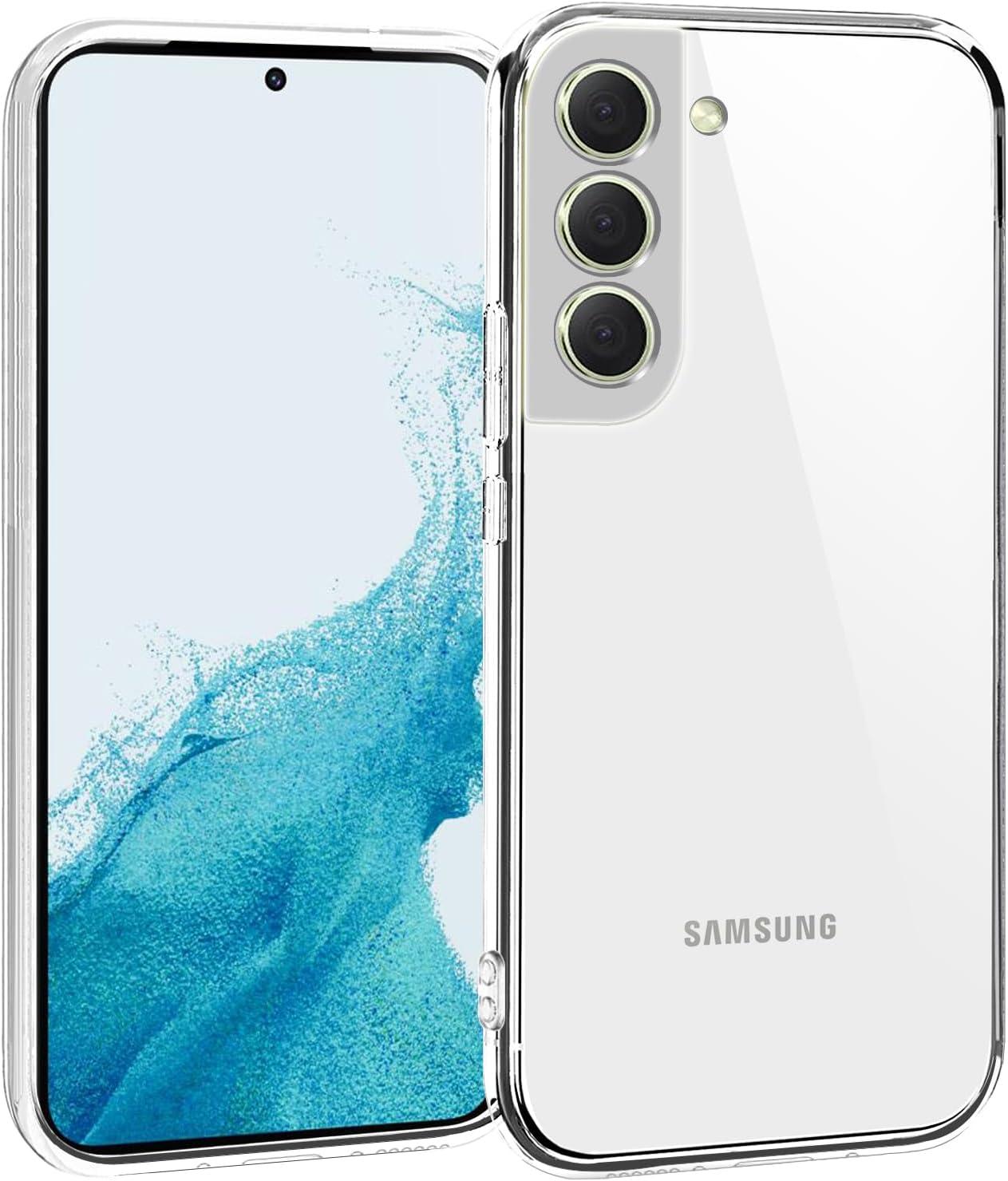 imageTENOC Phone Case for Samsung Galaxy S23 FE Clear Case Shockproof Protective Bumper Slim CoverClear