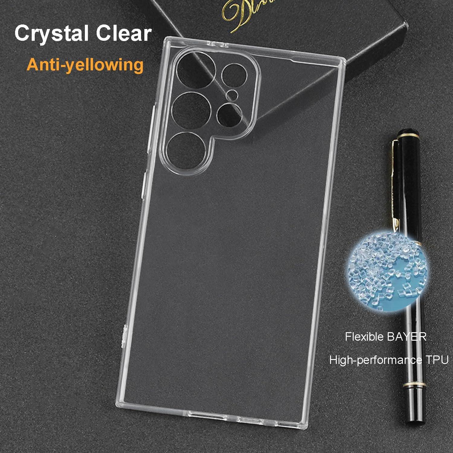 imageTENOC Phone Case for Samsung Galaxy S23 FE Clear Case Shockproof Protective Bumper Slim CoverClear